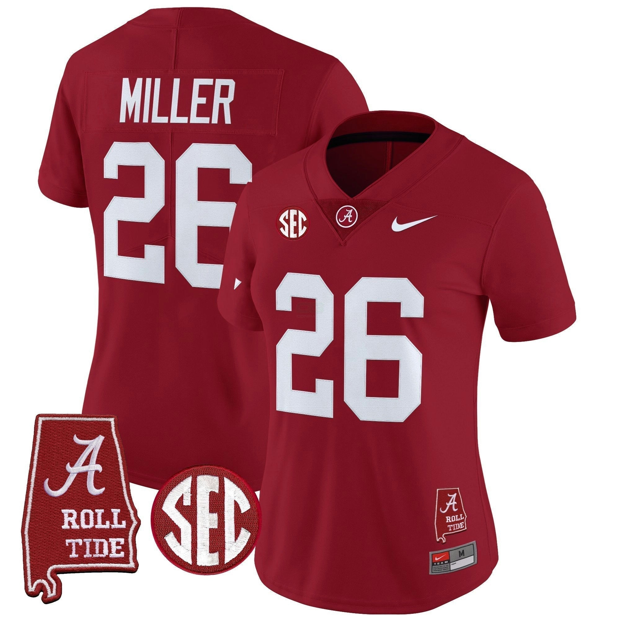 Camisa NCAA Women's 2025 Vapor Limited Jersey - Alabama Map