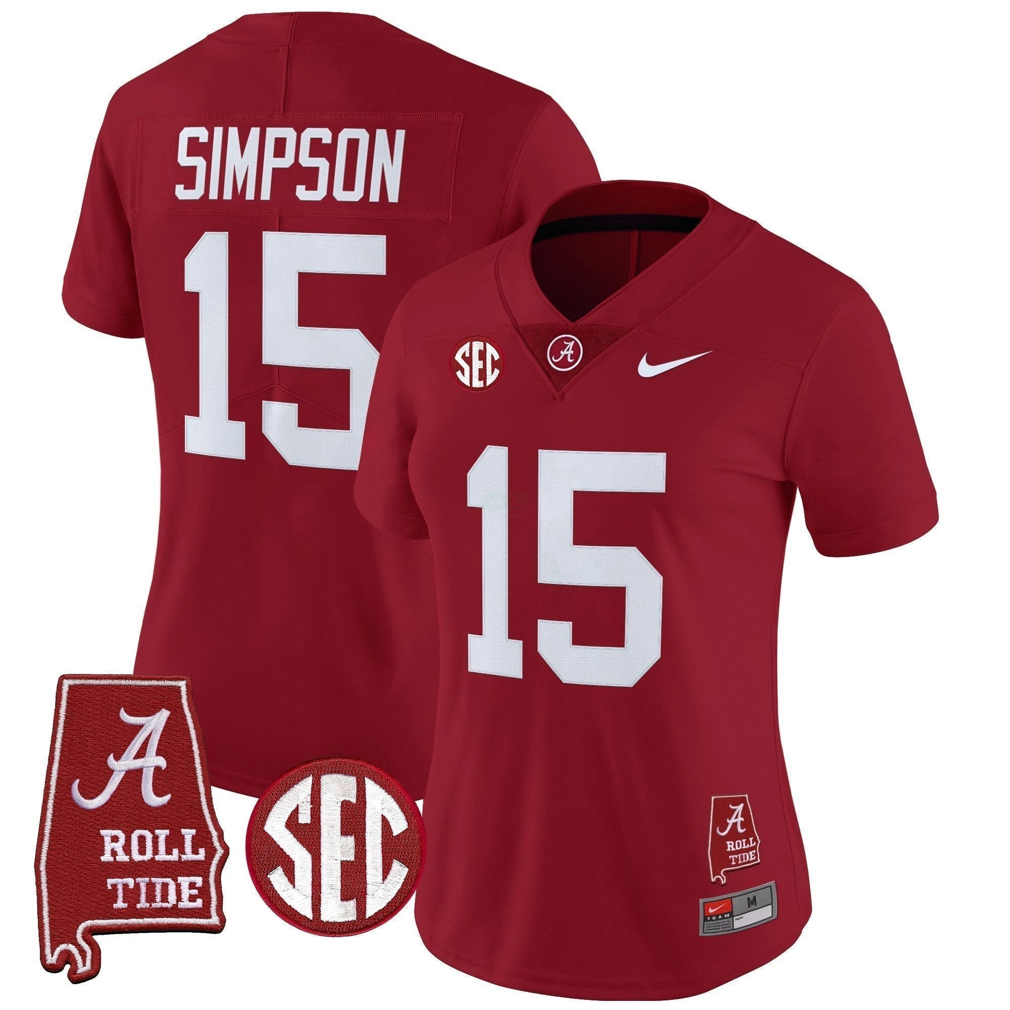 Camisa NCAA Women's 2025 Vapor Limited Jersey - Alabama Map