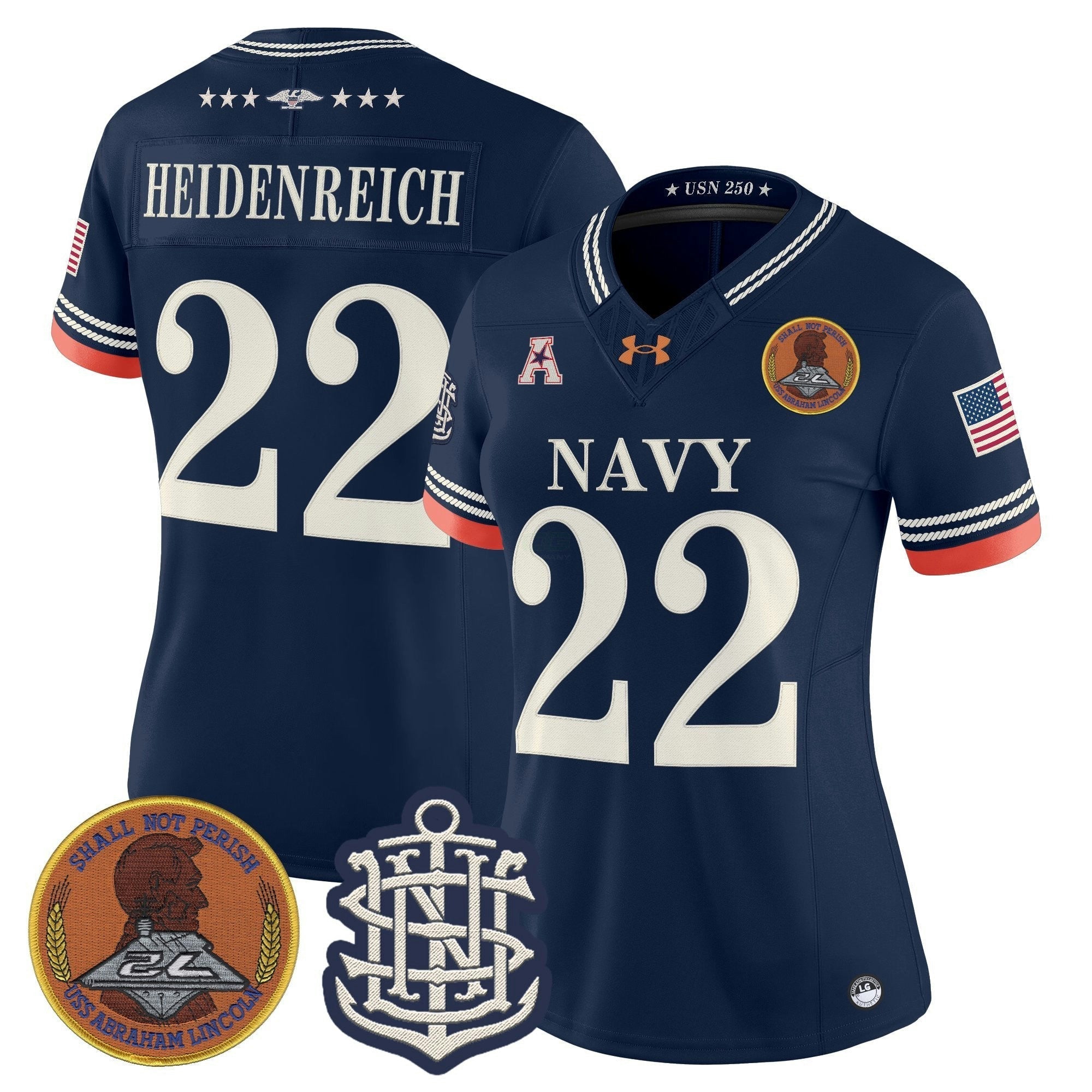Camisa NCAA Women's 250th Anniversary Vapor Limited Jersey - Stitched