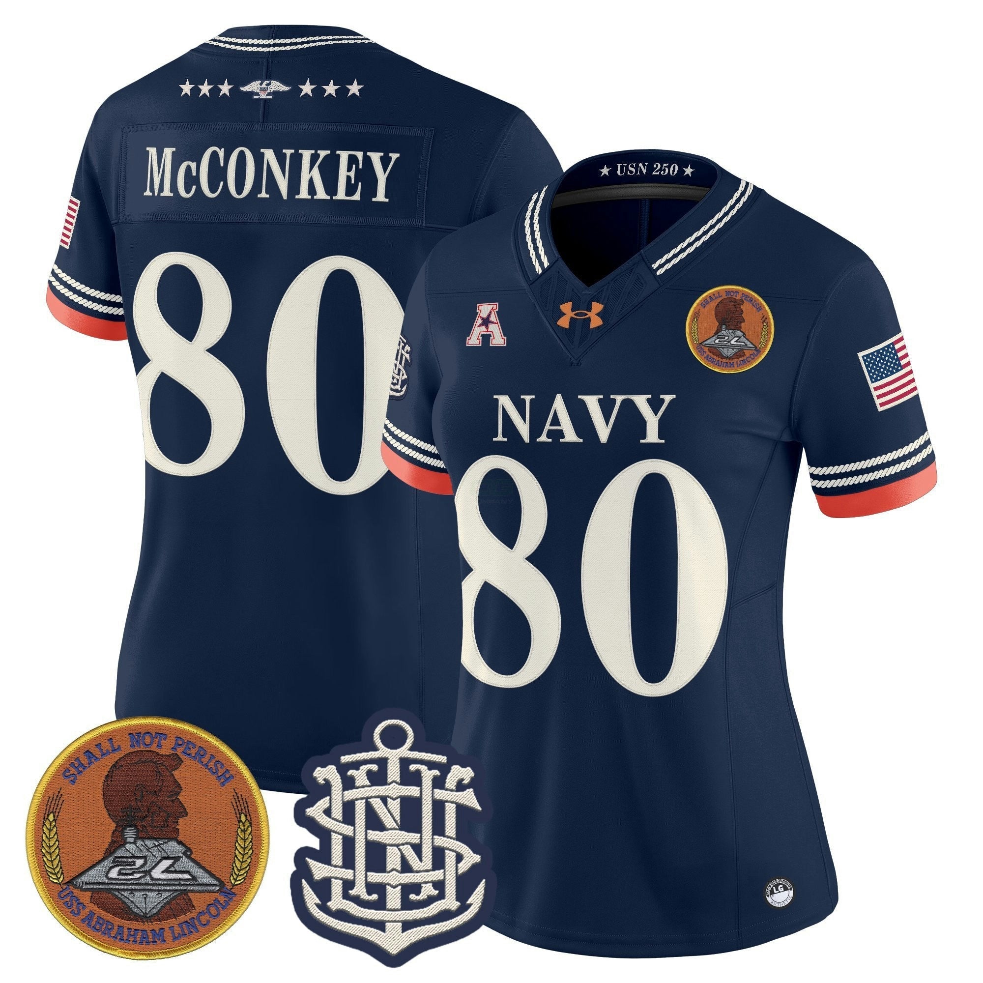 Camisa NCAA Women's 250th Anniversary Vapor Limited Jersey - Stitched