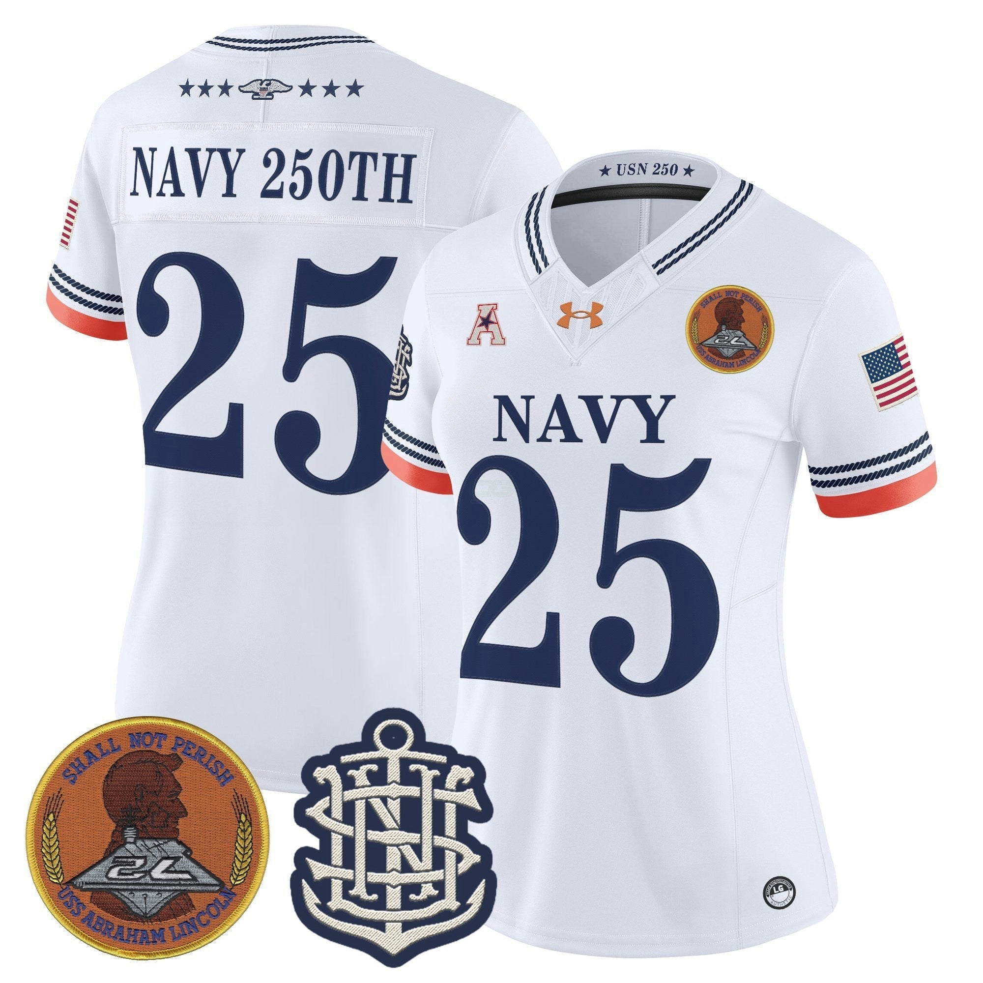 Camisa NCAA Women's 250th Anniversary Vapor Limited Jersey - Stitched