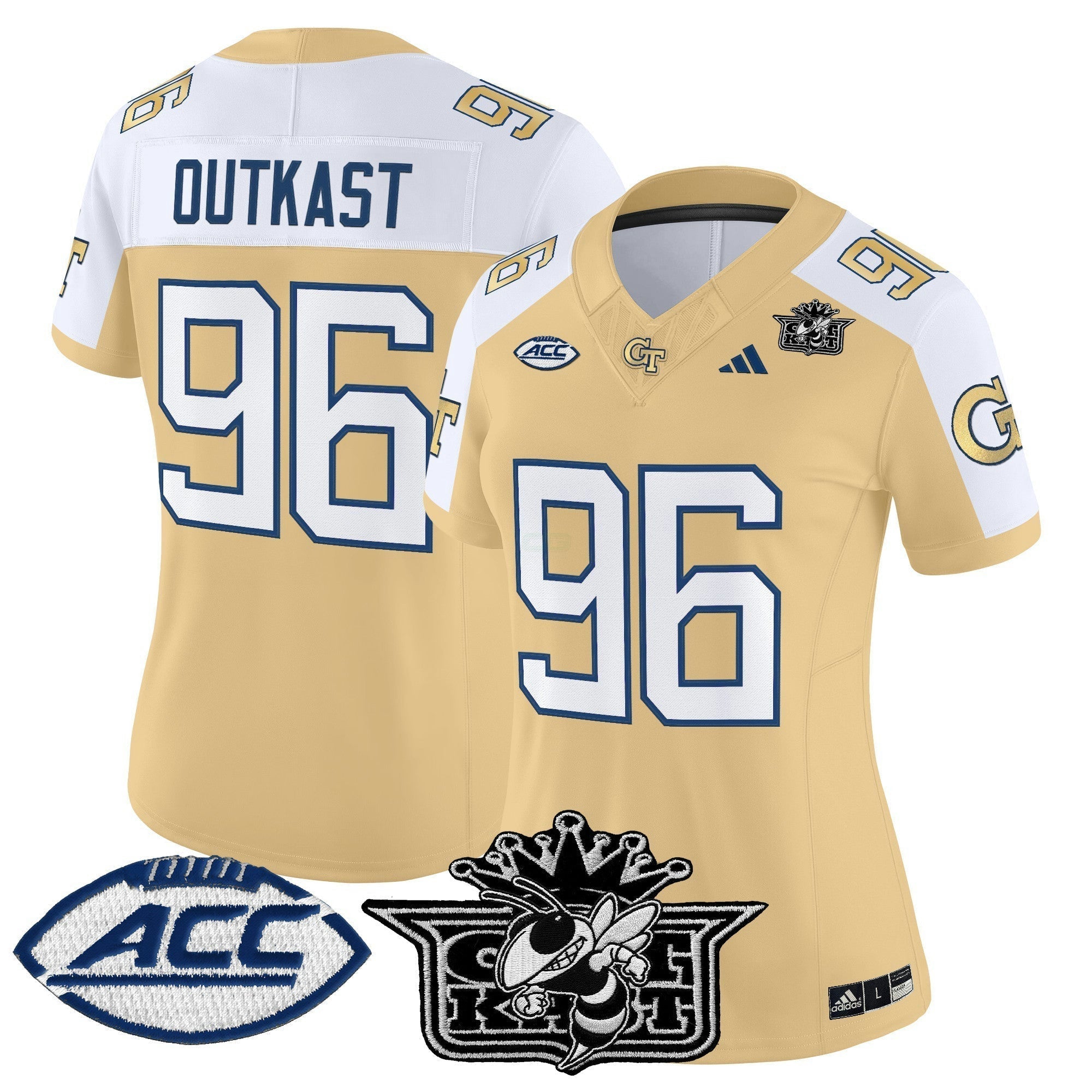 Camisa NCAA Women's Outkast x Georgia Tech Yellow Jackets 2025 Vapor Limited Jersey