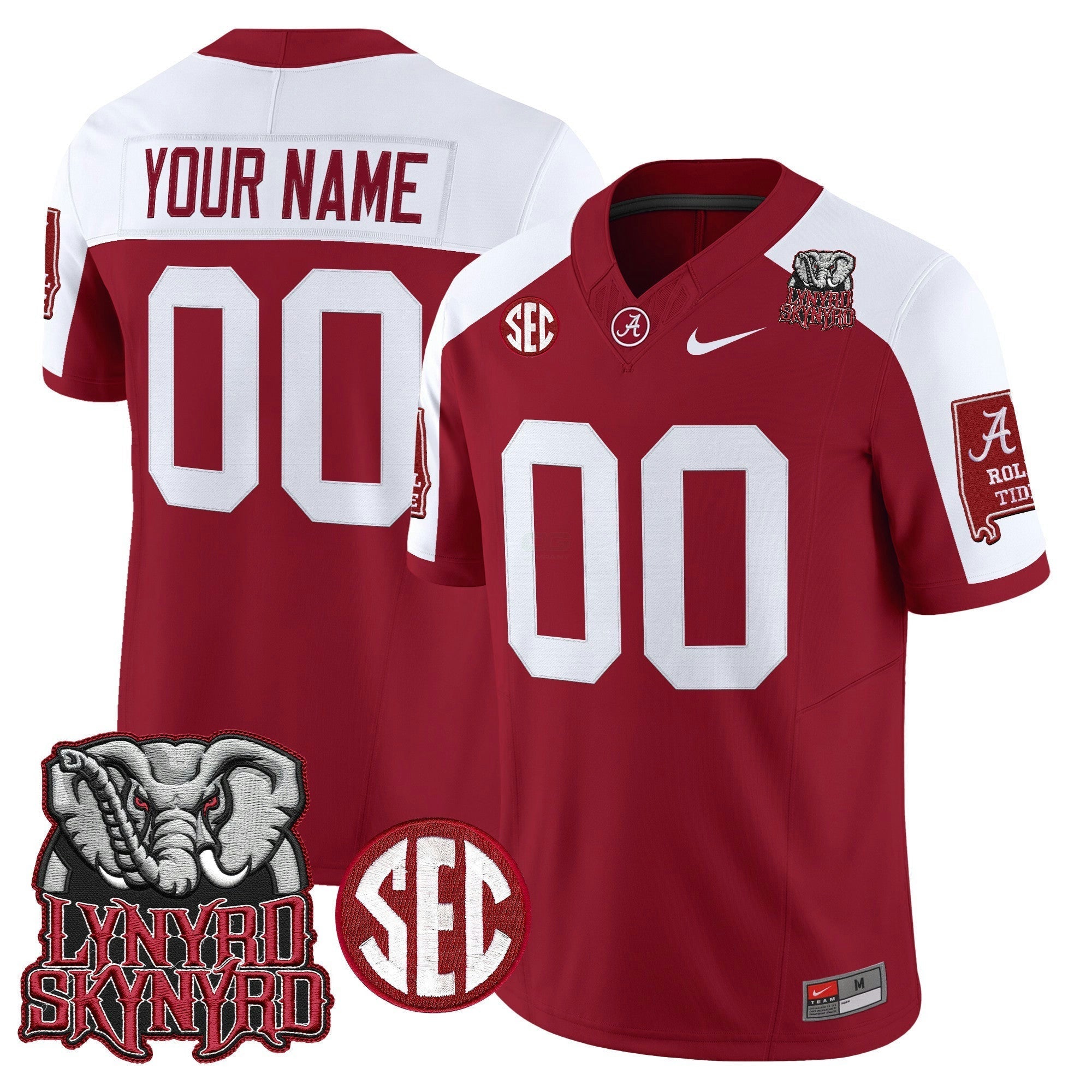 Camisa NCAA x Lynyrd Skynyrd Vapor Limited Jersey - Alabama Map