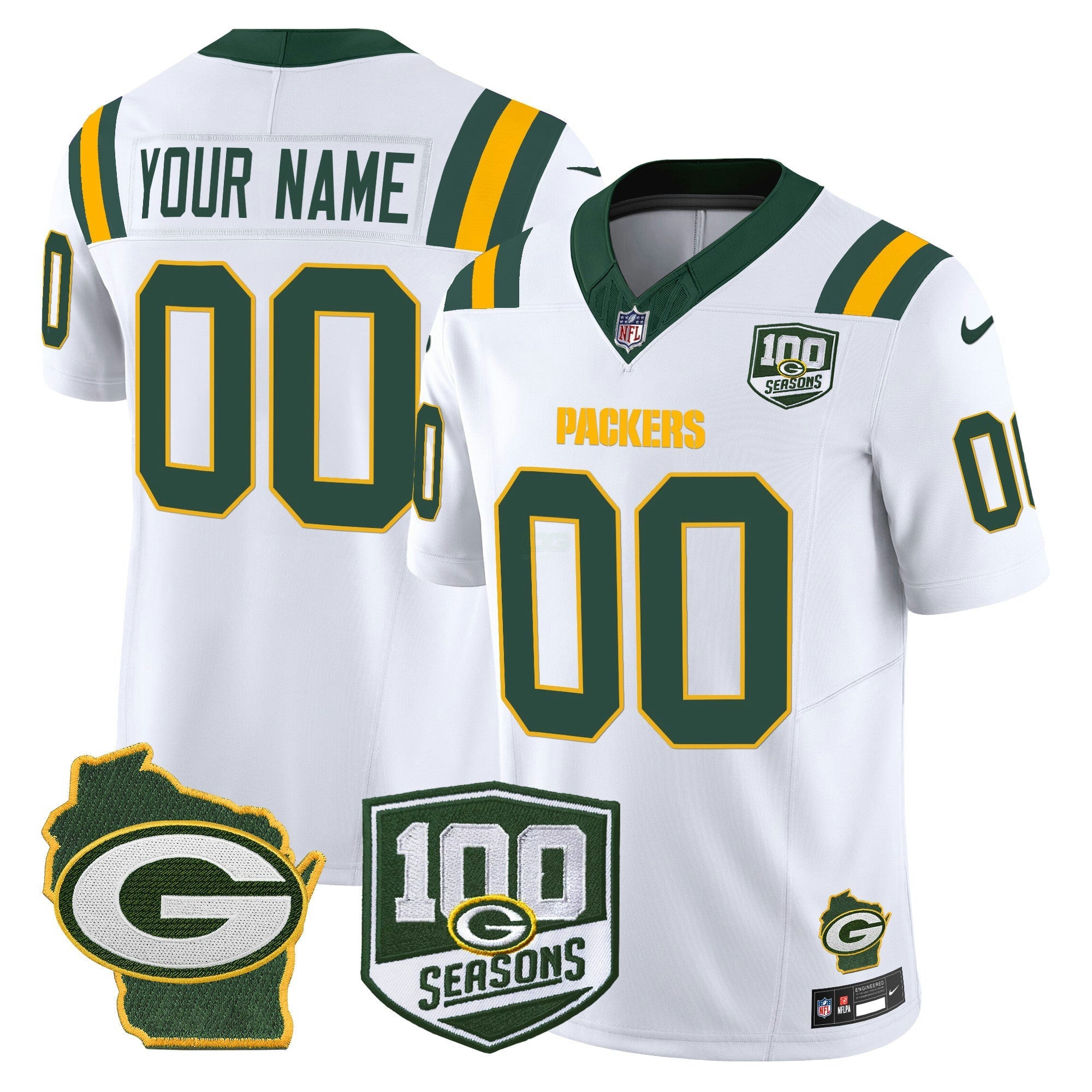 Camisa NFL 100th Season & Home Patch Vapor Limited Jersey