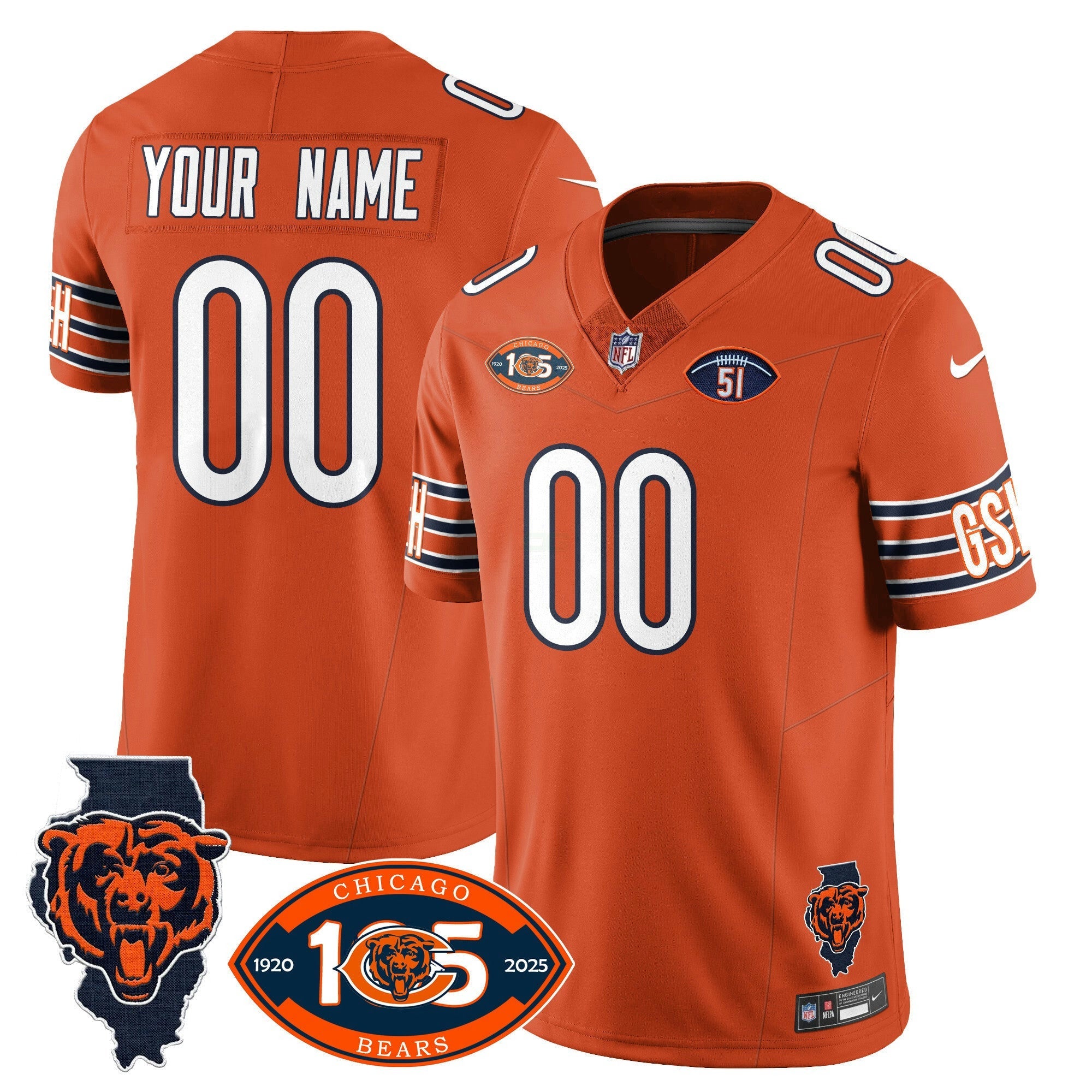 Camisa NFL 1920-2025 The Vapor Limited Jersey