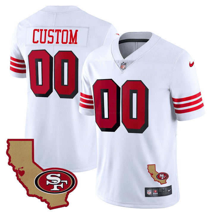 Camisa NFL 1994 California State Map Patch Throwback Jersey