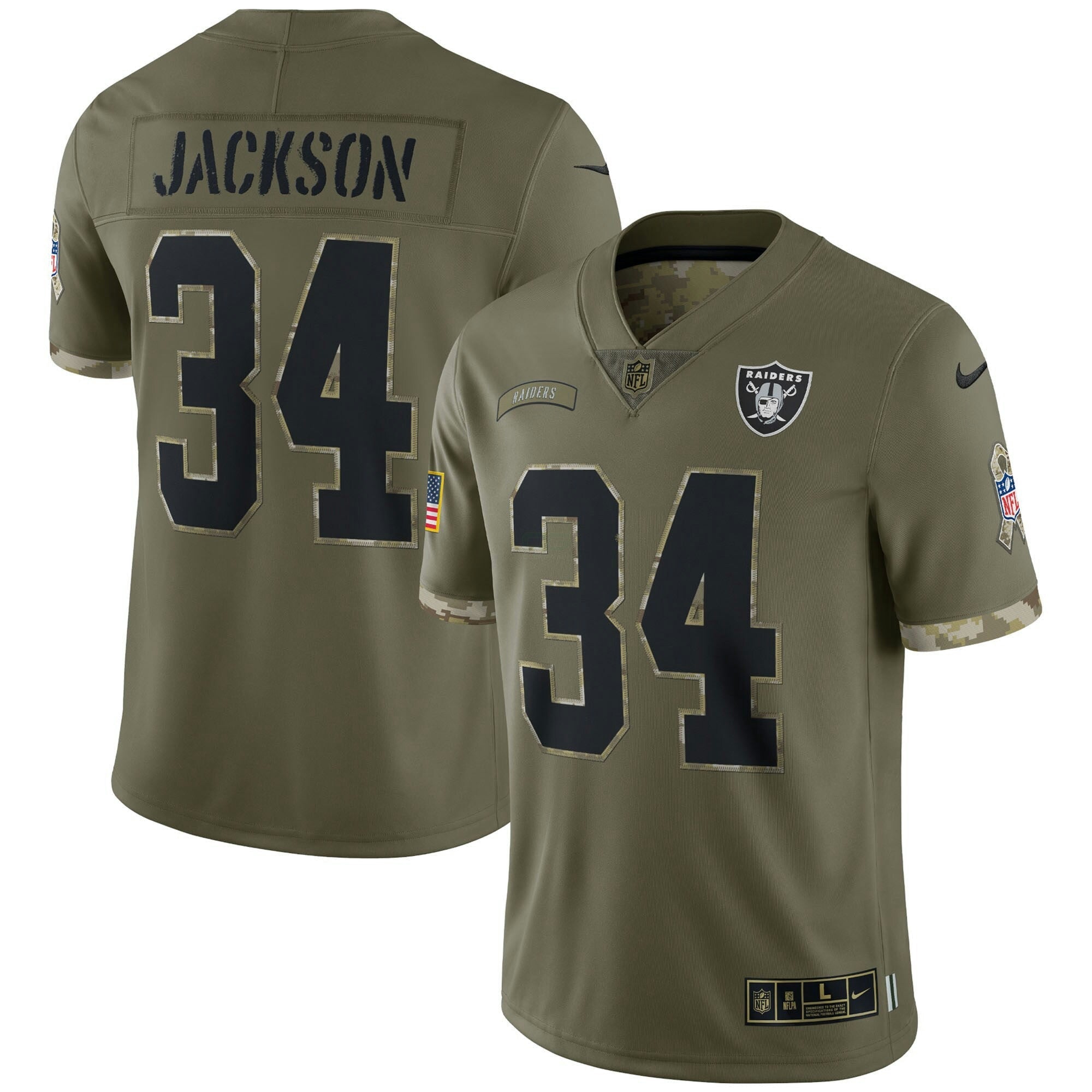 Camisa NFL 2022 Salute To Service Retired Player Limited – Olive