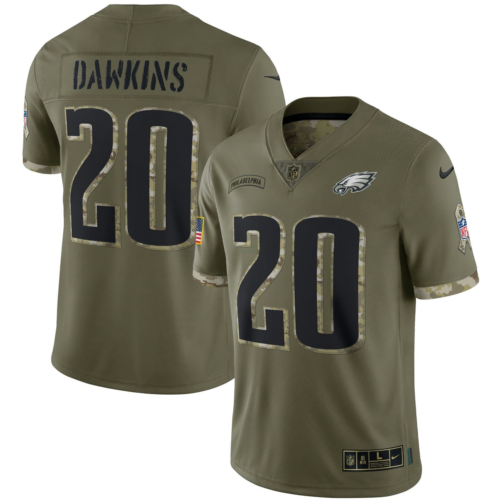 Camisa NFL 2022 Salute To Service Retired Player Limited – Olive