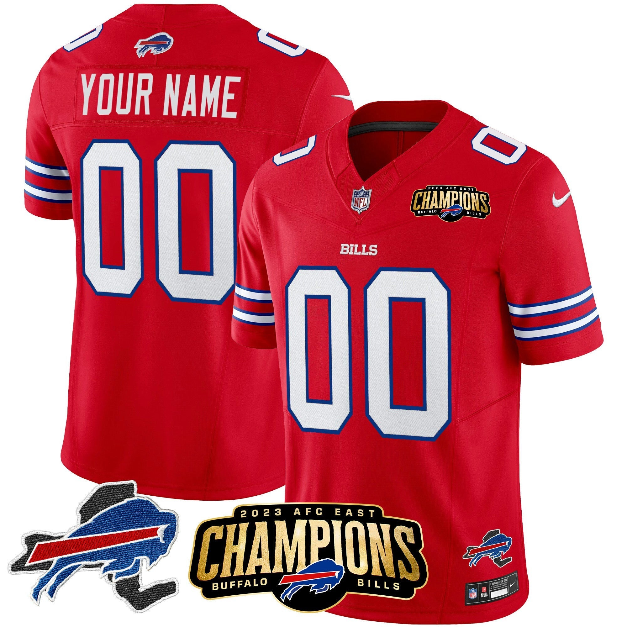 Camisa NFL 2023 AFC East Champions Patch Vapor Jersey V2