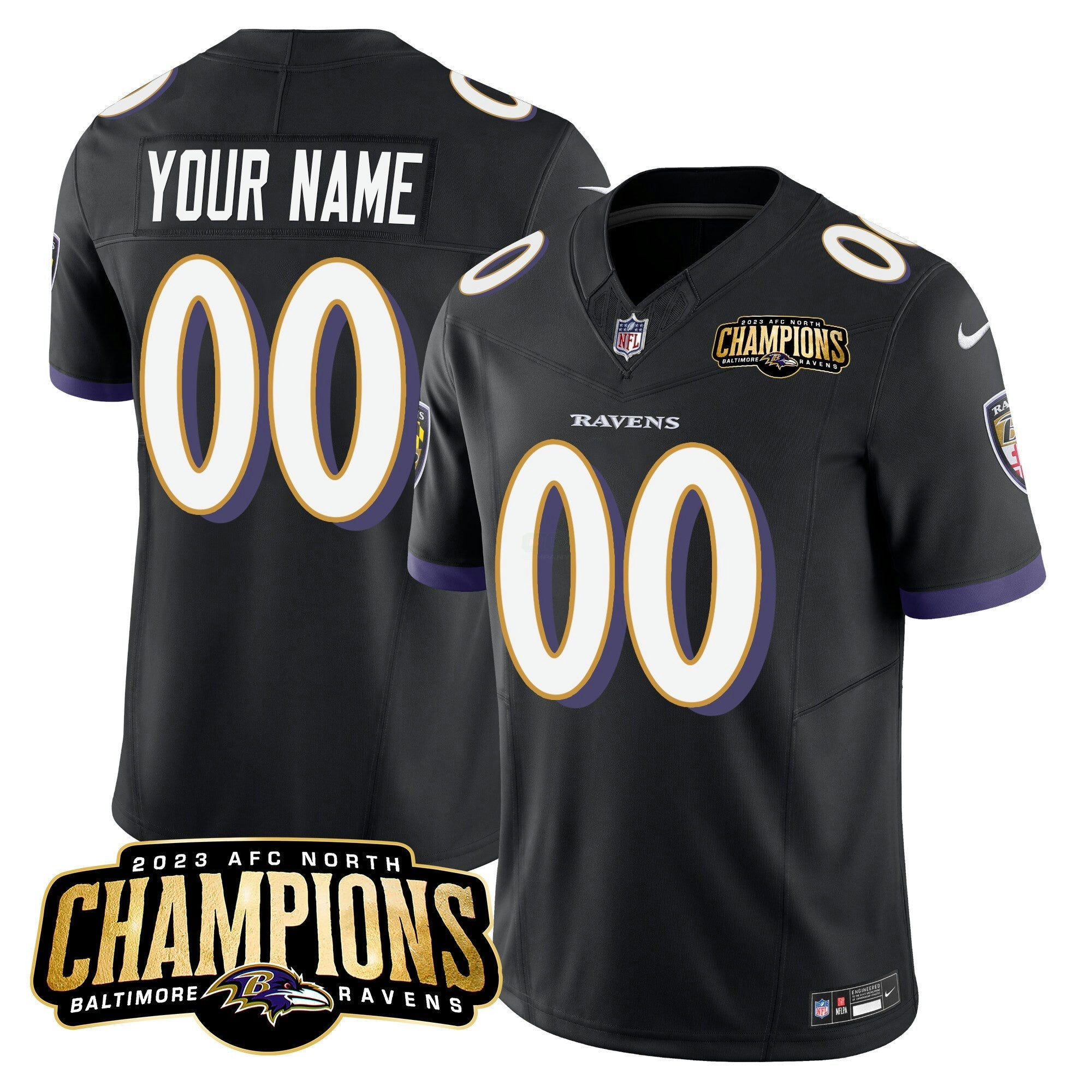 Camisa NFL 2023 AFC North Champions Patch Vapor Limited Jersey