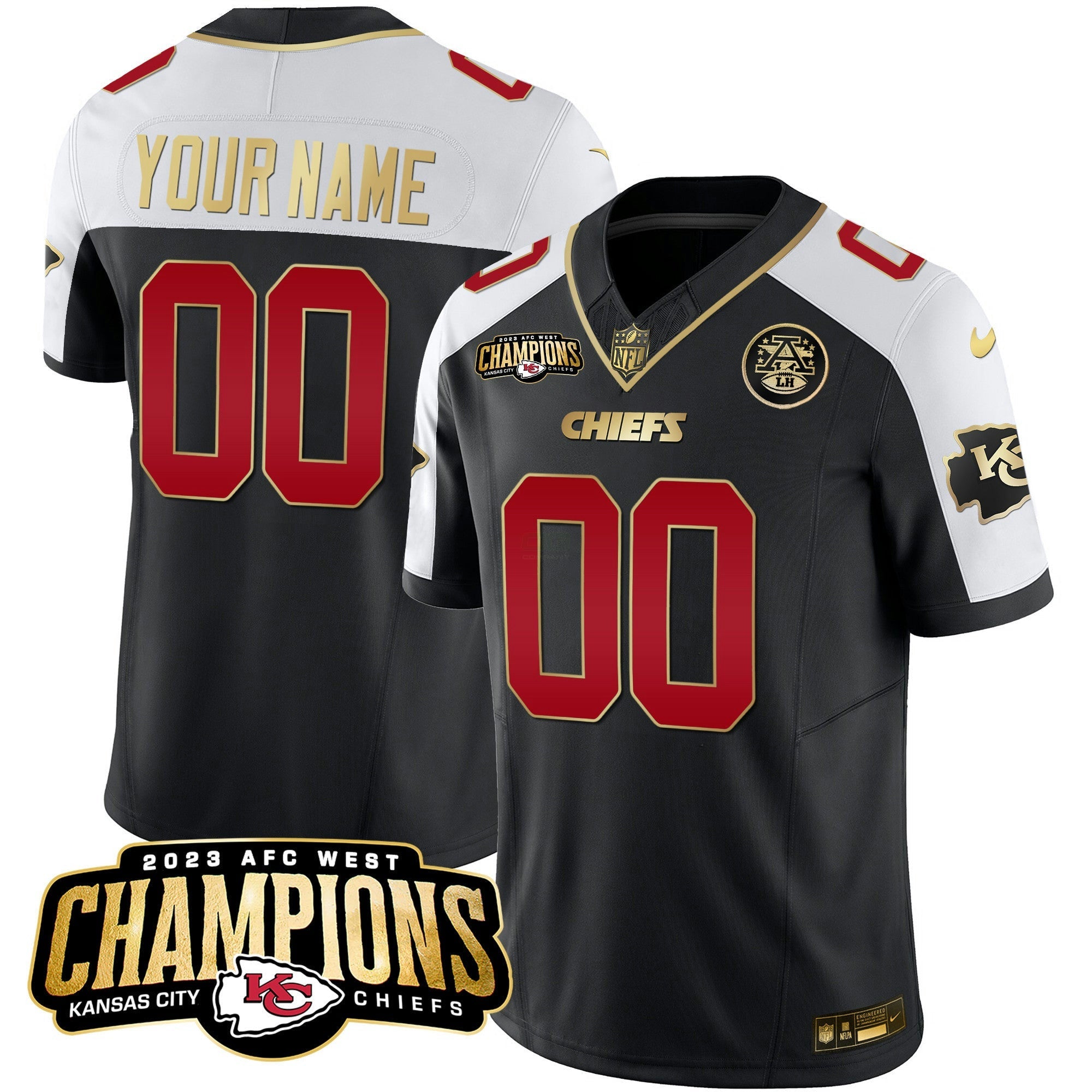 Camisa NFL 2023 AFC West Champions Patch Vapor Limited Jersey V2
