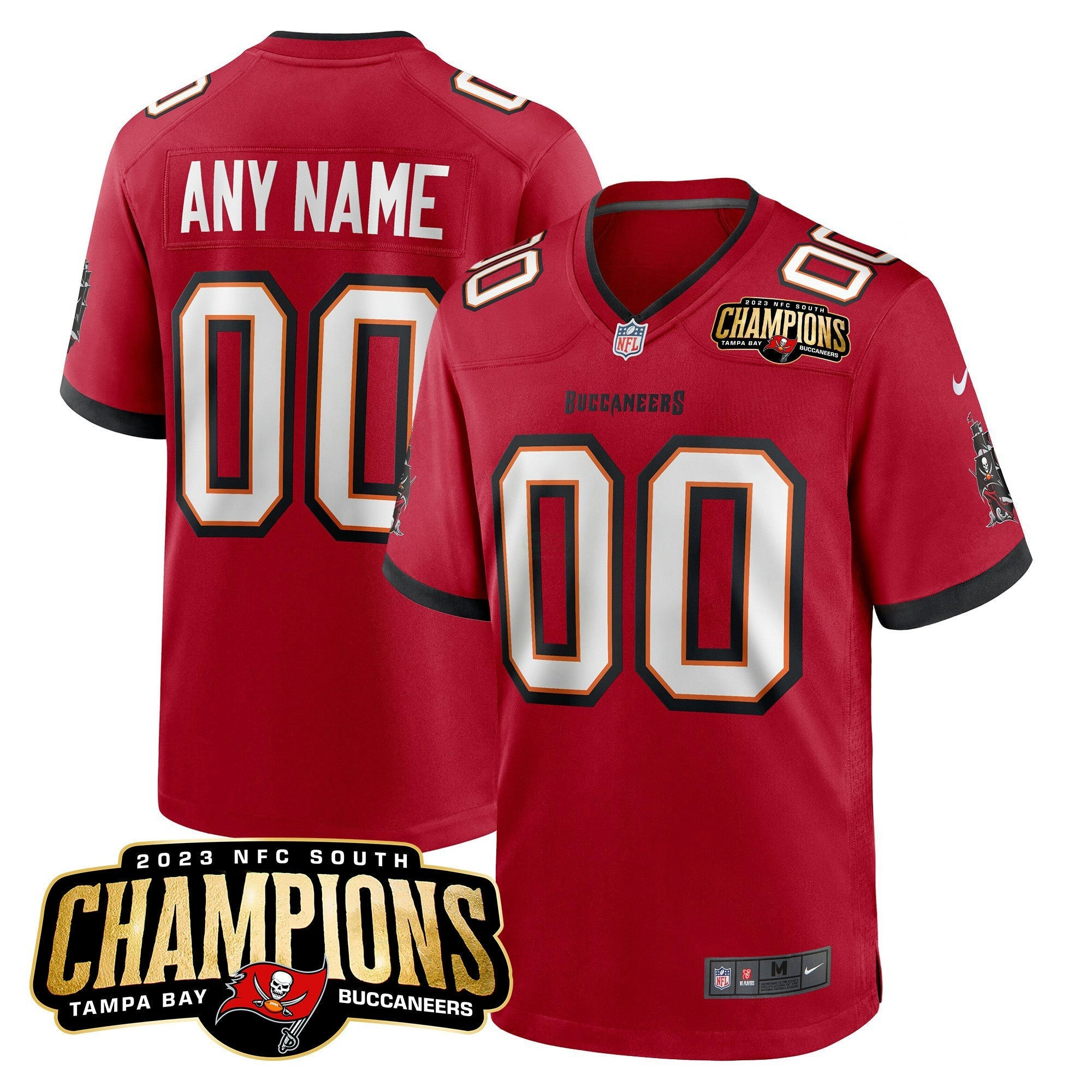 Camisa NFL 2023 NFC South Champions Patch Game Jersey