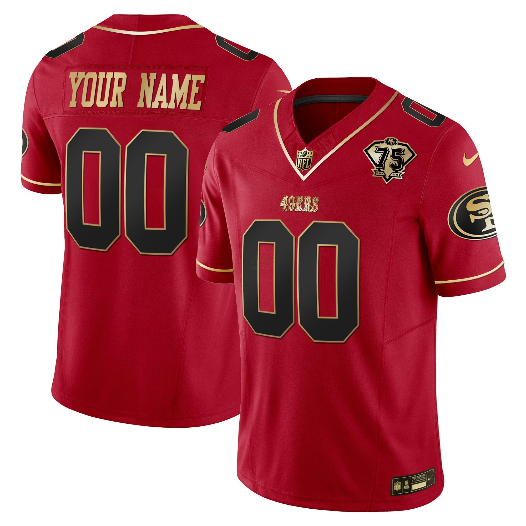 Camisa NFL 2023 Vapor Dourada Limited Jersey