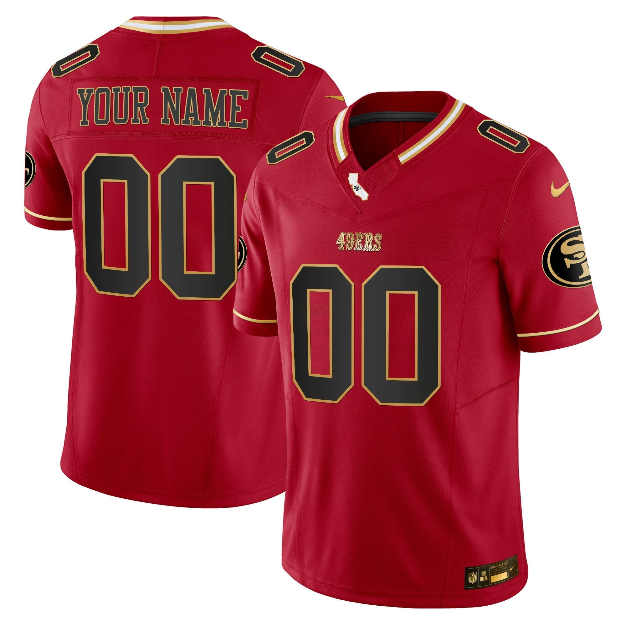 Camisa NFL 2024 Dourada Vapor Jersey