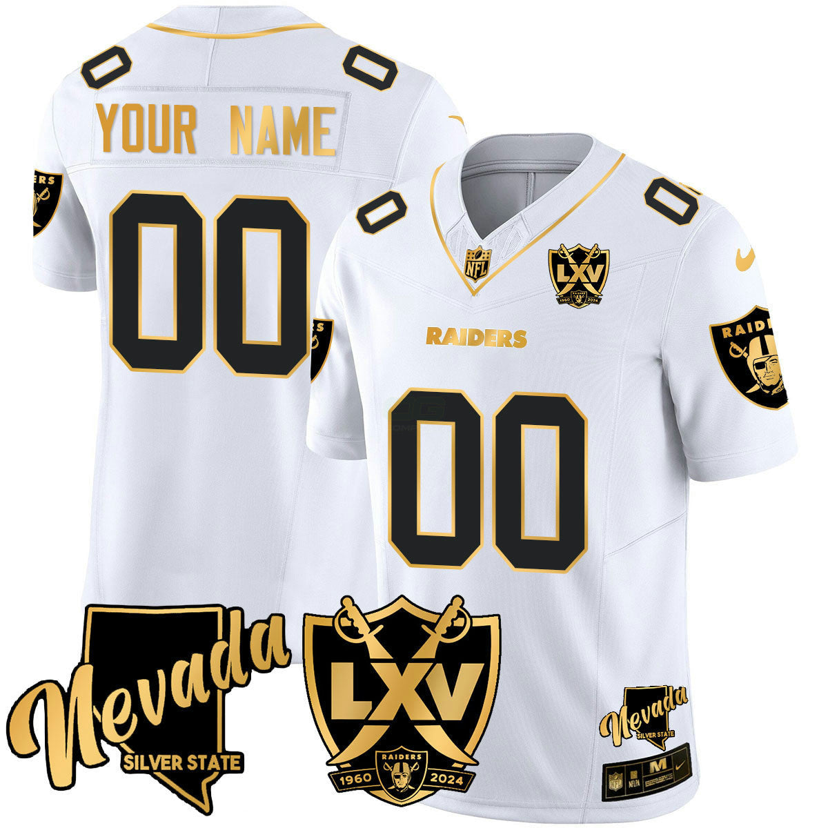 Camisa NFL 2024 Dourada Vapor Limited Jersey – 65th Anniversary