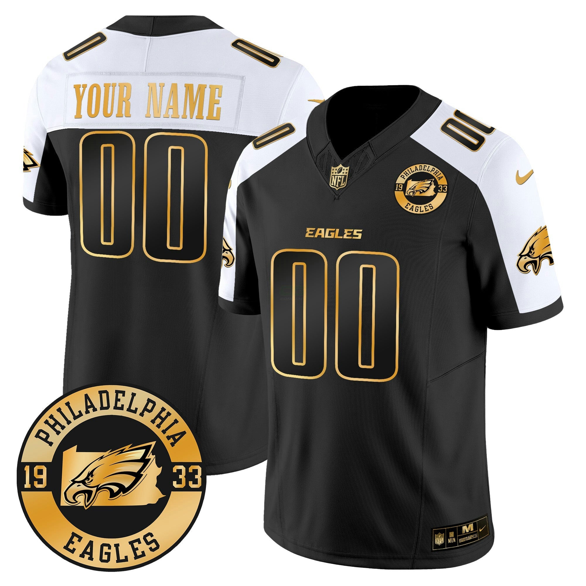 Camisa NFL 2024 Dourada Vapor Limited Jersey – Est. 1933 Patch