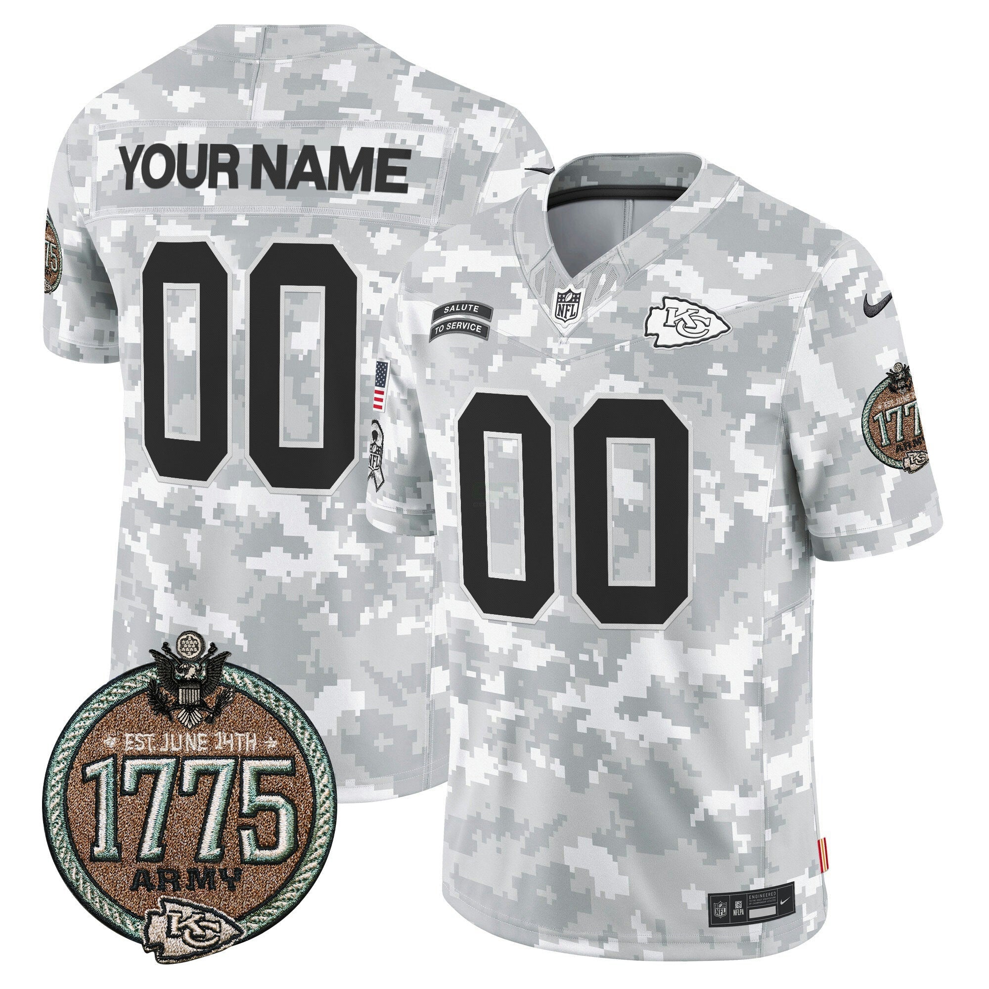 Camisa NFL 2024 Salute to Service Establishment Year Patch Vapor Limited Jersey
