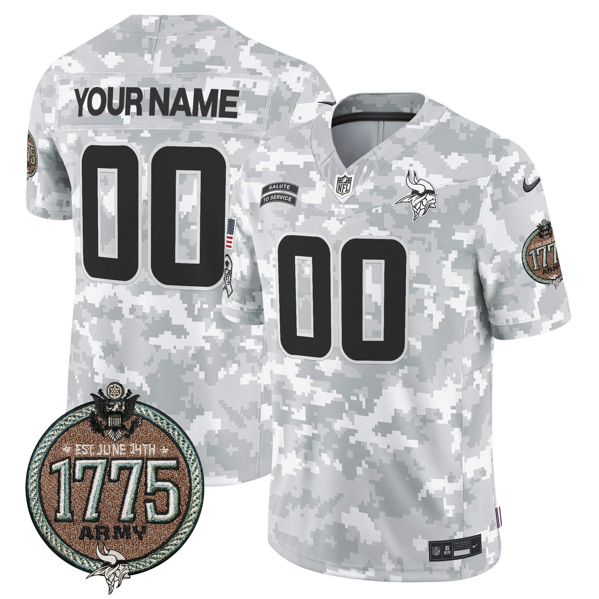 Camisa NFL 2024 Salute to Service Establishment Year Patch Vapor Limited Jersey