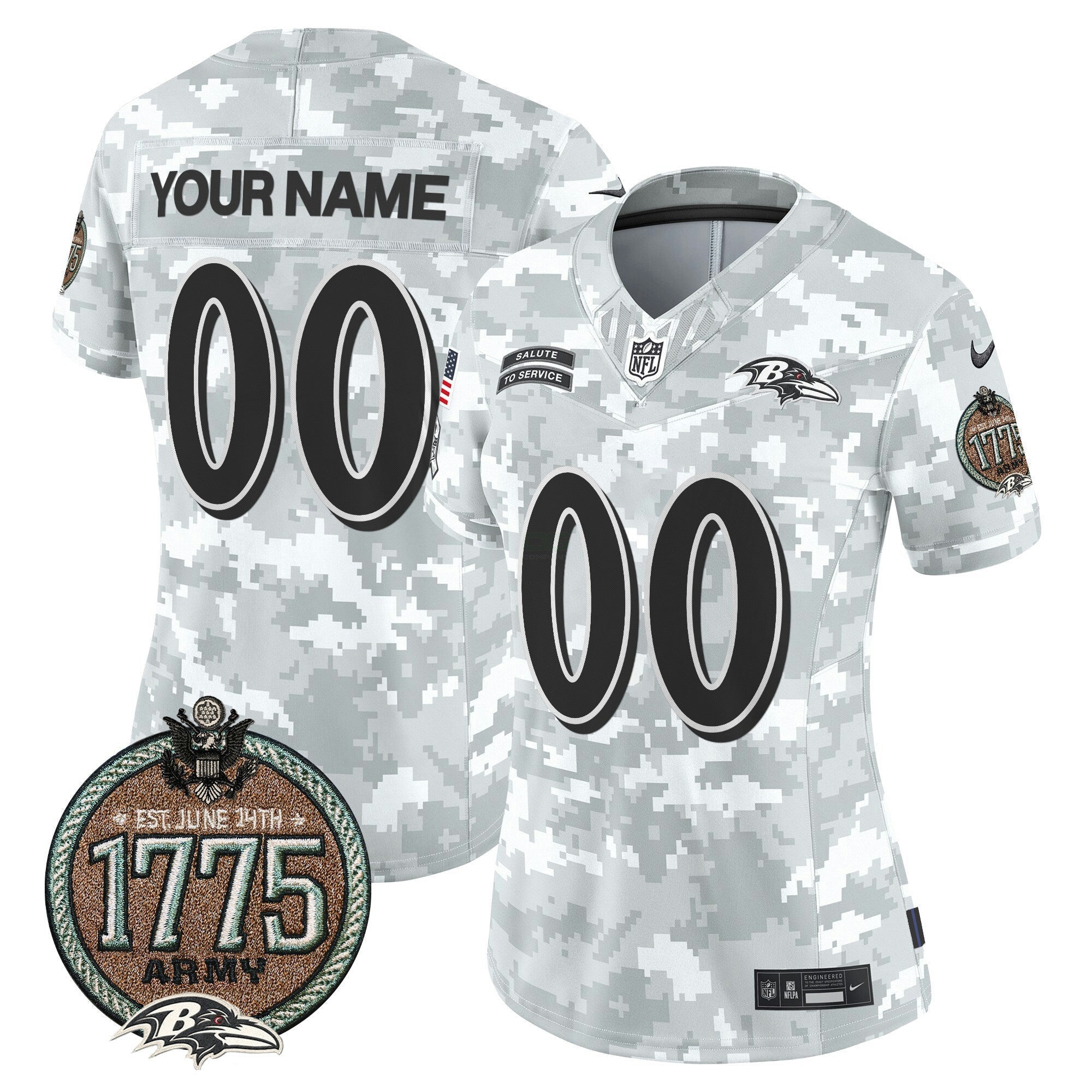 Camisa NFL 2024 Salute to Service Establishment Year Patch Vapor Limited Jersey