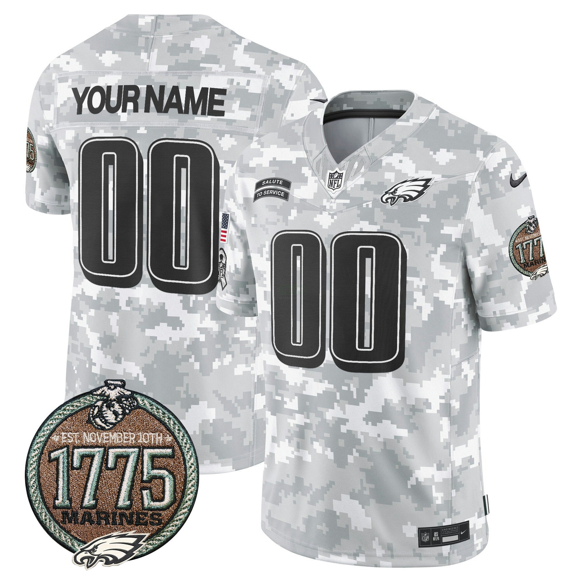 Camisa NFL 2024 Salute to Service Establishment Year Patch Vapor Limited Jersey
