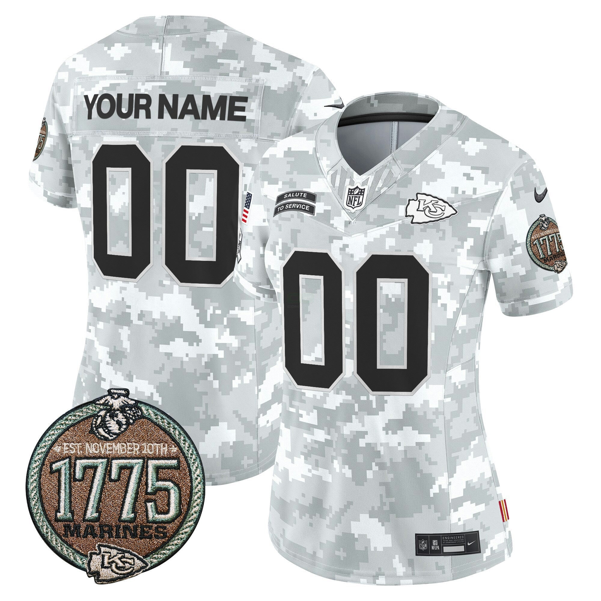 Camisa NFL 2024 Salute to Service Establishment Year Patch Vapor Limited Jersey