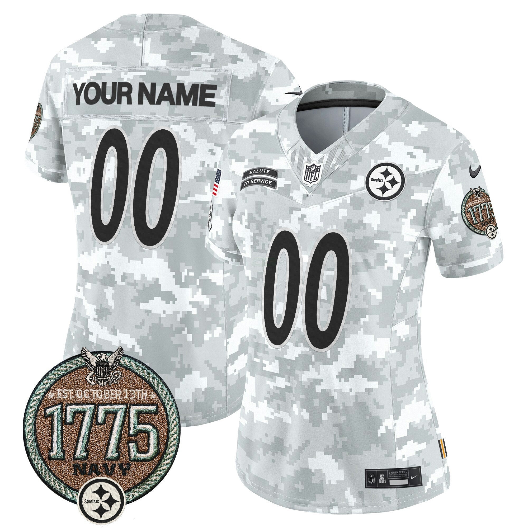 Camisa NFL 2024 Salute to Service Establishment Year Patch Vapor Limited Jersey