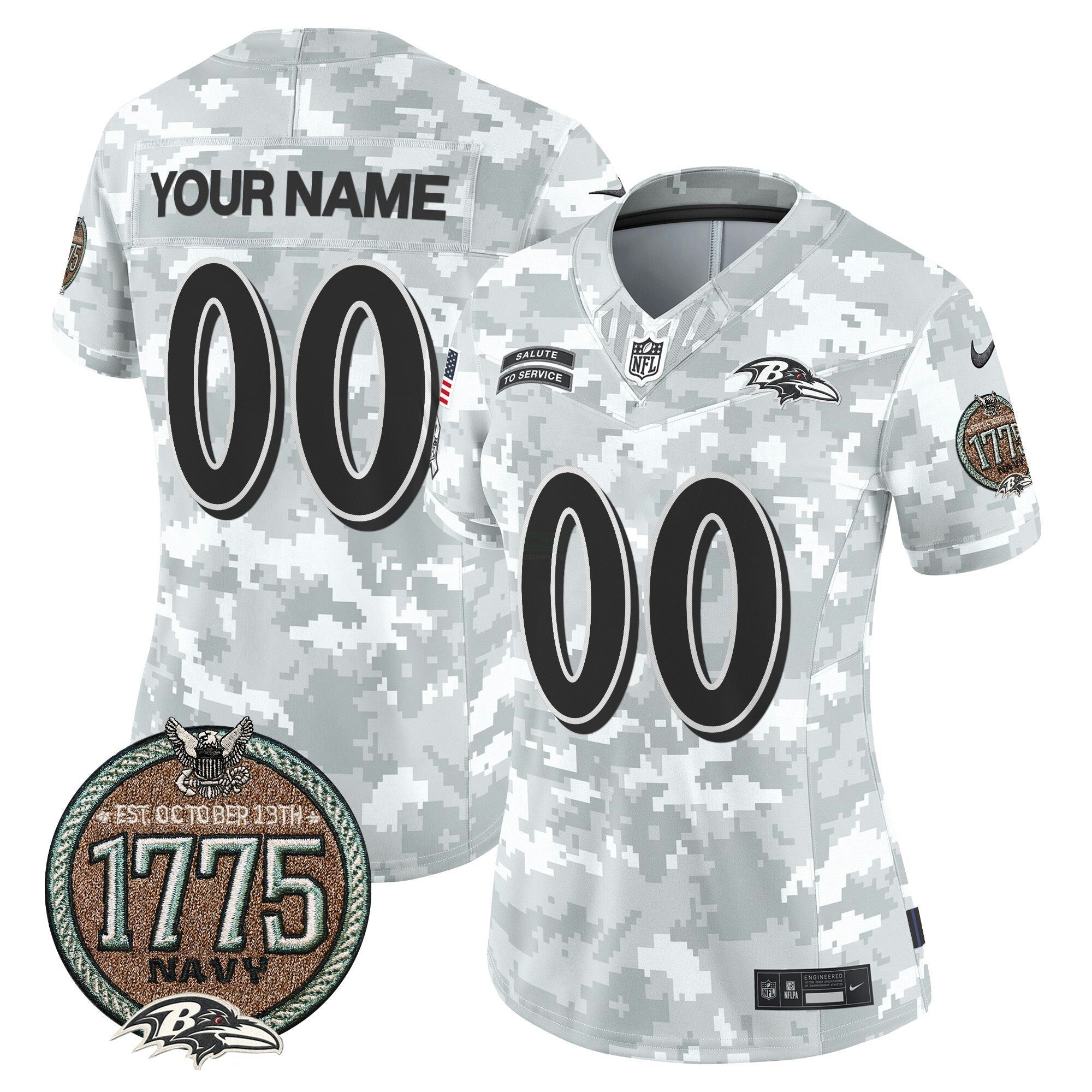 Camisa NFL 2024 Salute to Service Establishment Year Patch Vapor Limited Jersey