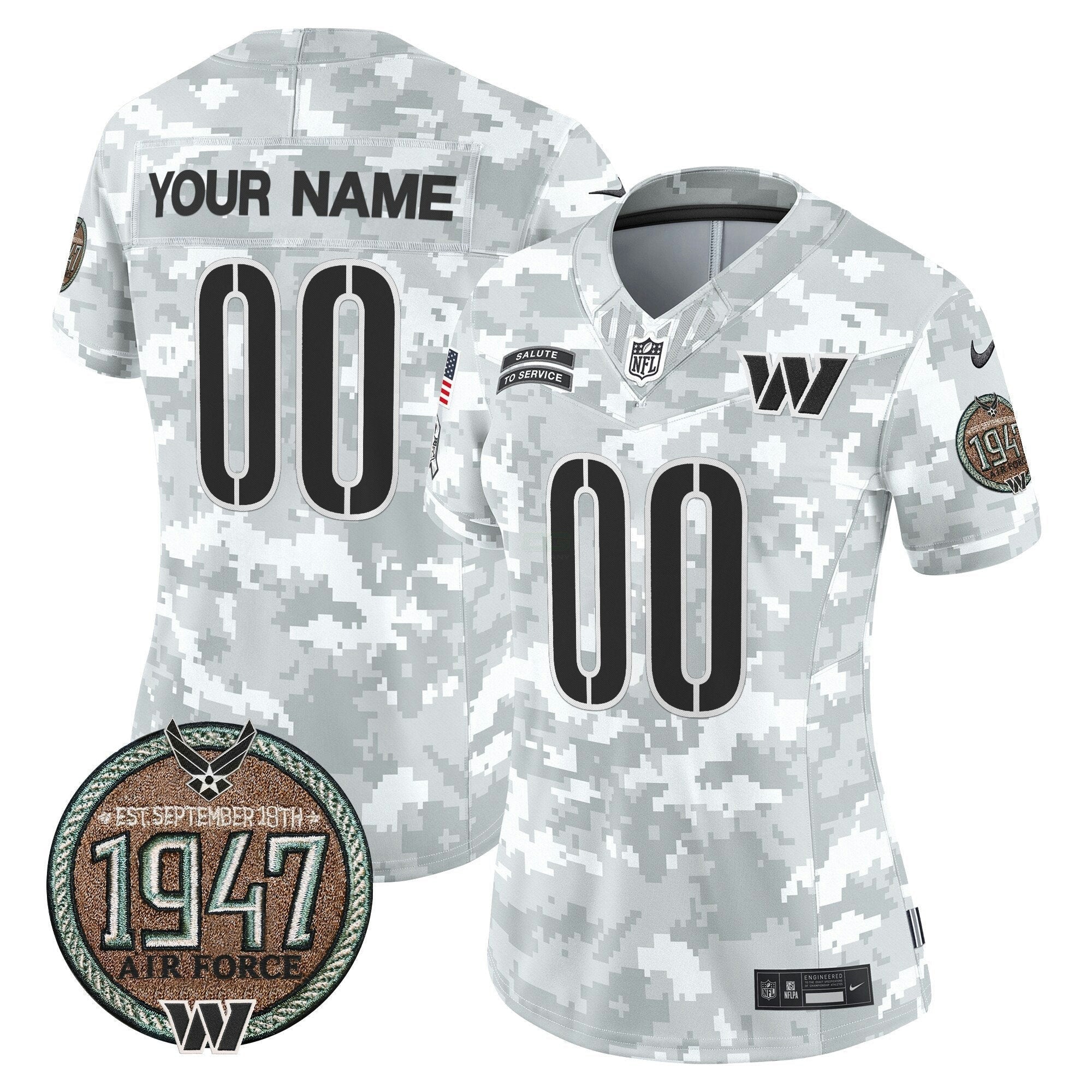 Camisa NFL 2024 Salute to Service Establishment Year Patch Vapor Limited Jersey