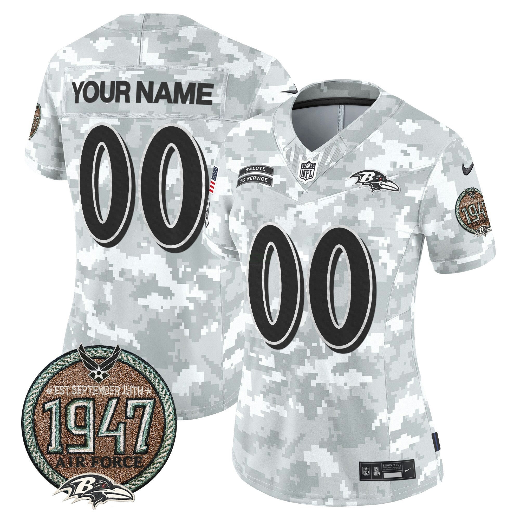 Camisa NFL 2024 Salute to Service Establishment Year Patch Vapor Limited Jersey