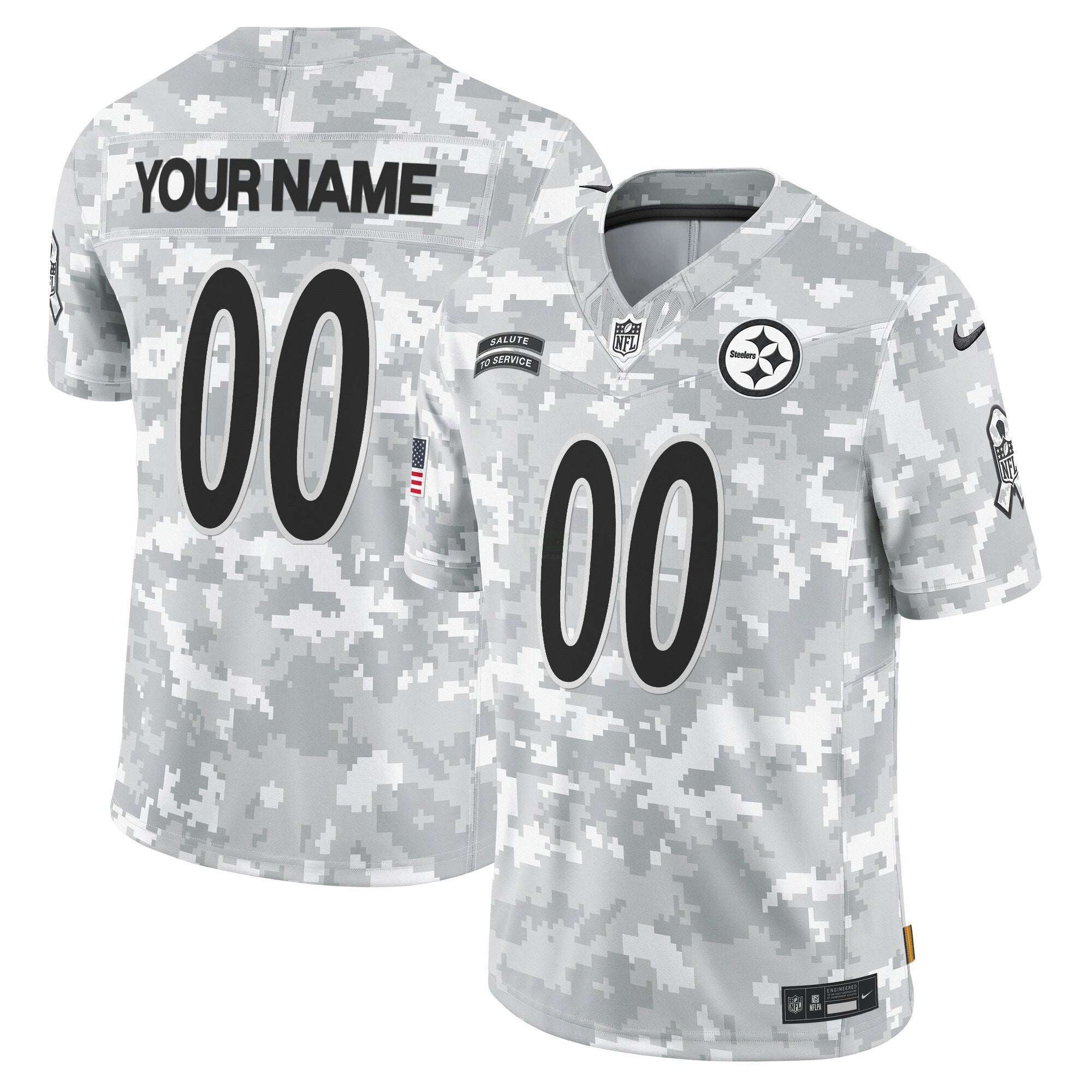 Camisa NFL 2024 Salute to Service Vapor Limited Jersey – Arctic Camo - Custom