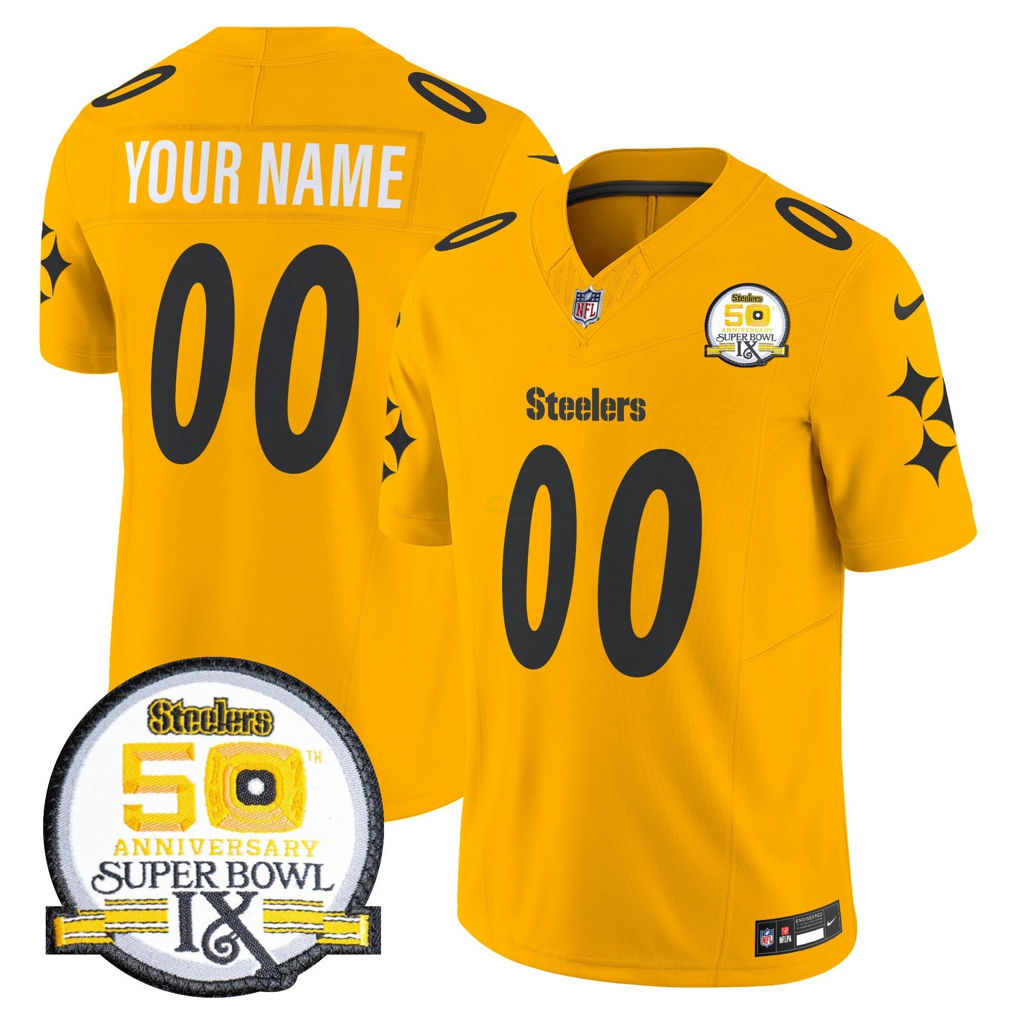 Camisa NFL 50th Anniversary Of Super Bowl IX Patch Vapor Limited Jersey V2