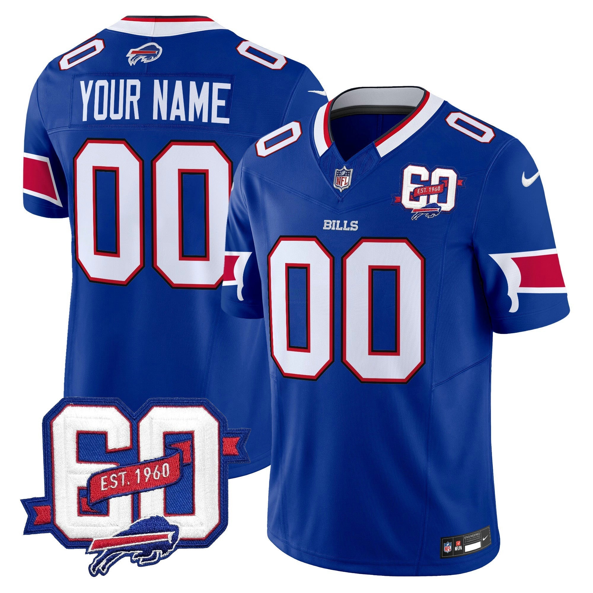 Camisa NFL 60th Anniversary Patch Vapor Limited Jersey