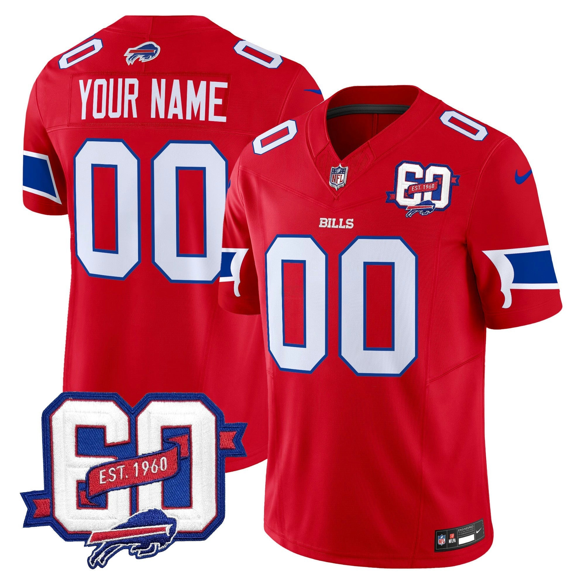 Camisa NFL 60th Anniversary Patch Vapor Limited Jersey