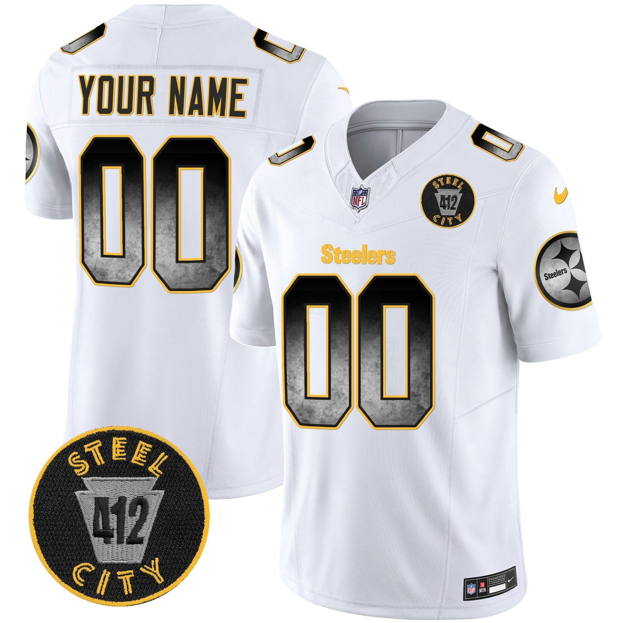 Camisa NFL Arch Smoke 412 Patch Vapor Limited Jersey