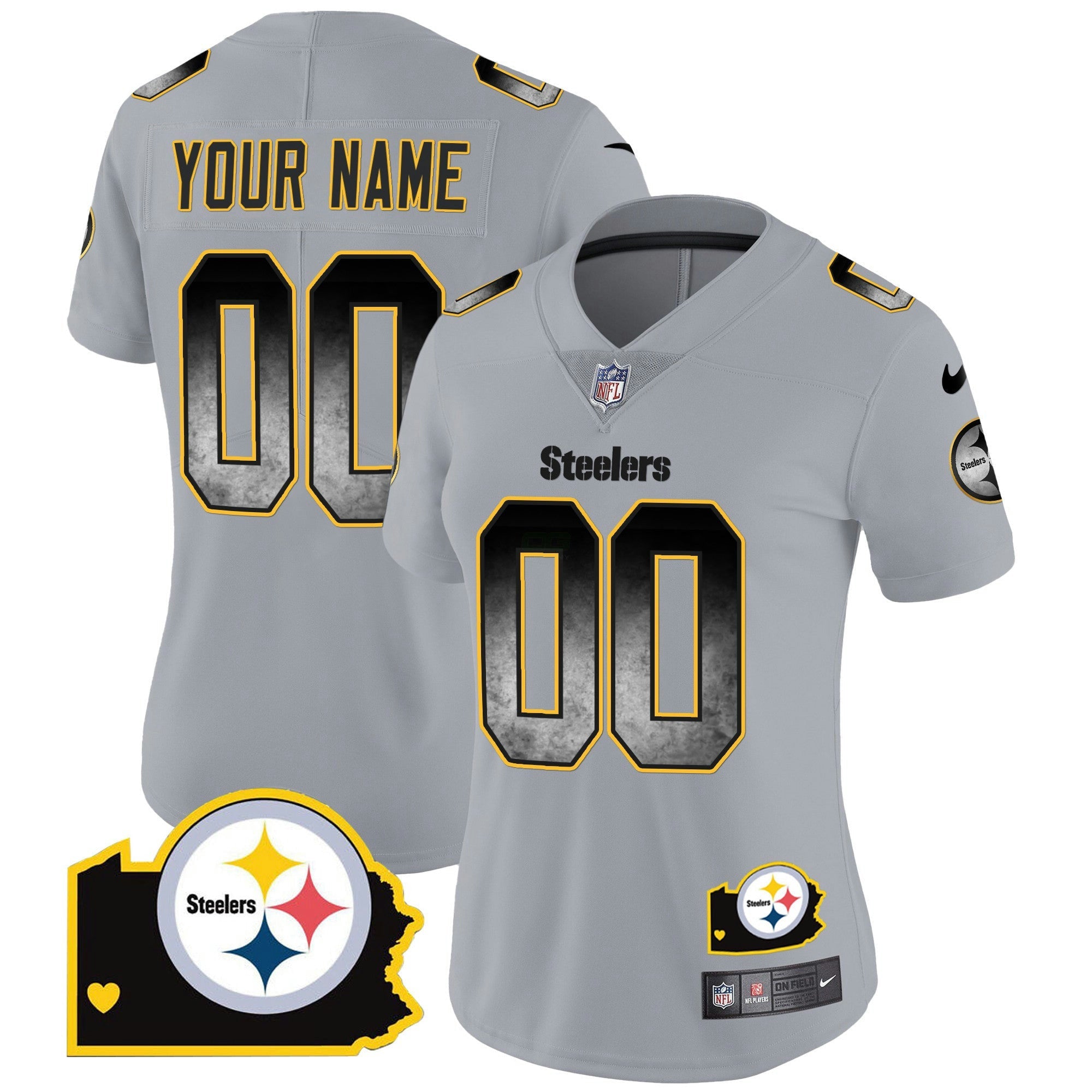 Camisa NFL Arch Smoke Home Patch Vapor Jersey