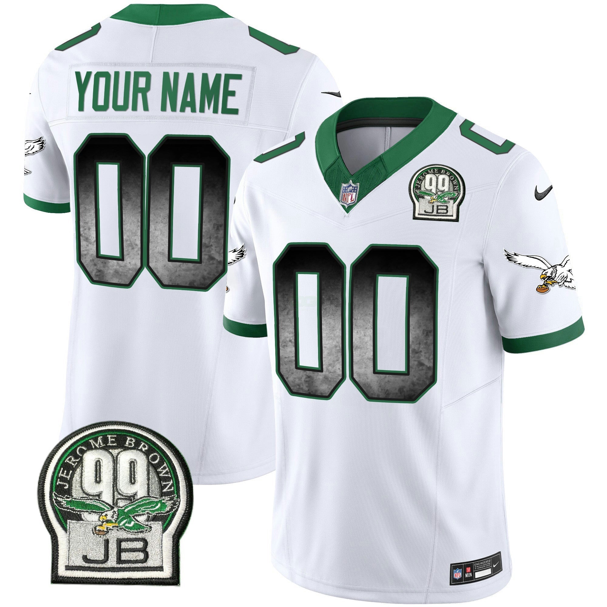 Camisa NFL Arch Smoke Kelly Green Vapor Jersey