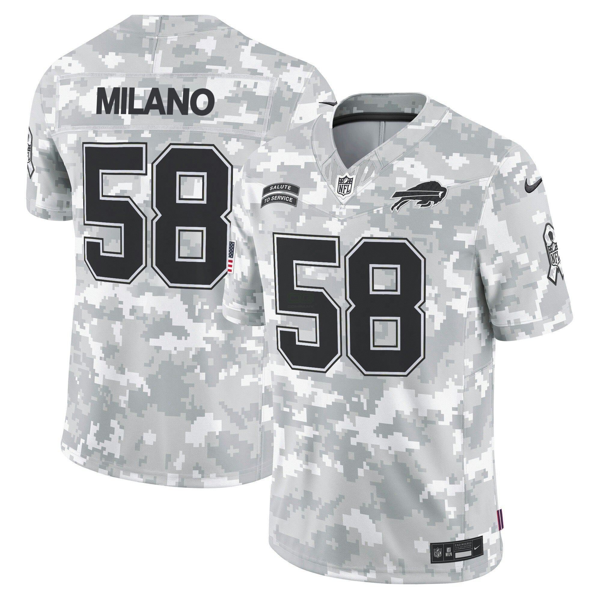 Camisa NFL Buffalo 2024 Salute to Service Vapor Limited Jersey – Arctic Camo
