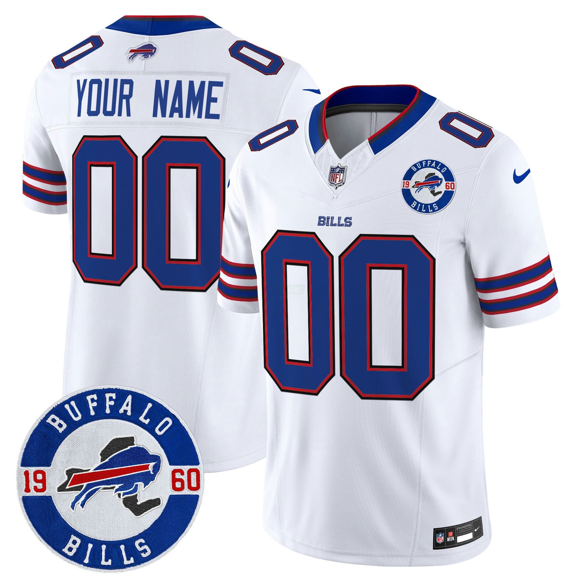 Camisa NFL Buffalo 2024 Vapor Limited Jersey – Est. 1960 Patch