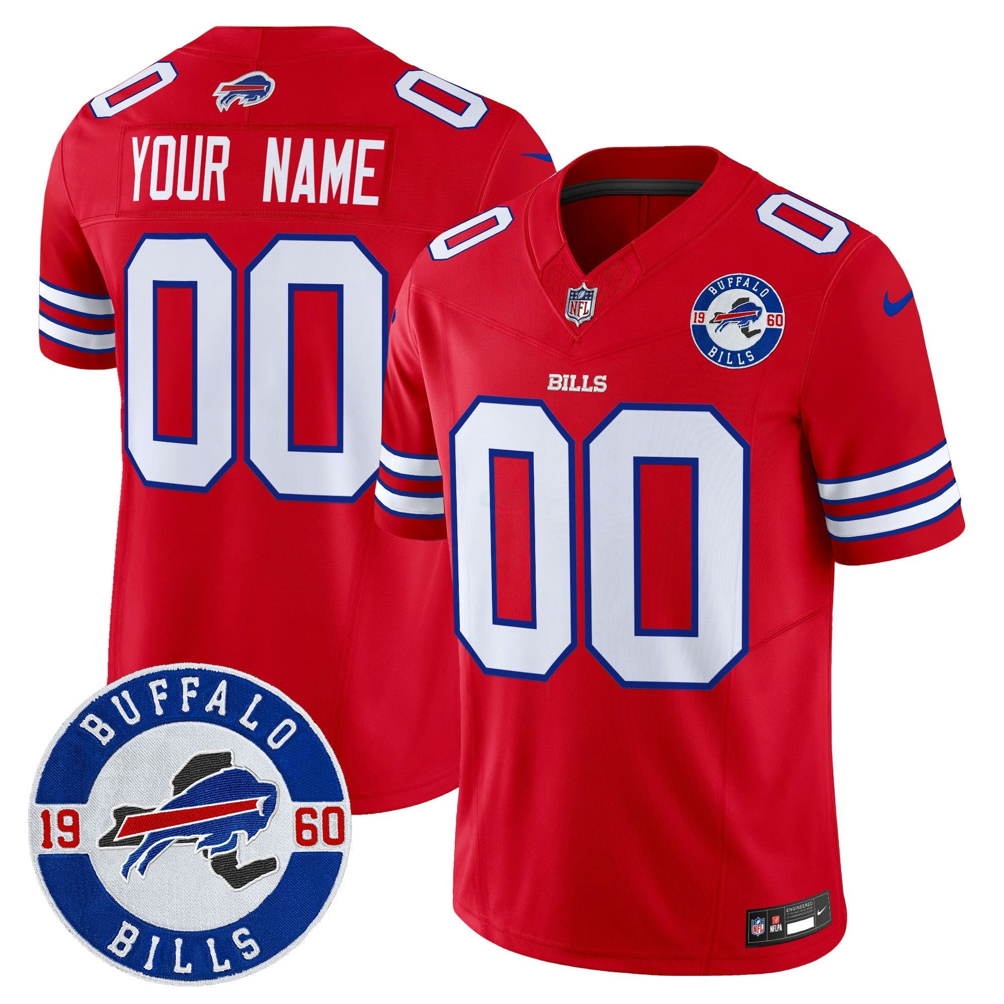 Camisa NFL Buffalo 2024 Vapor Limited Jersey – Est. 1960 Patch