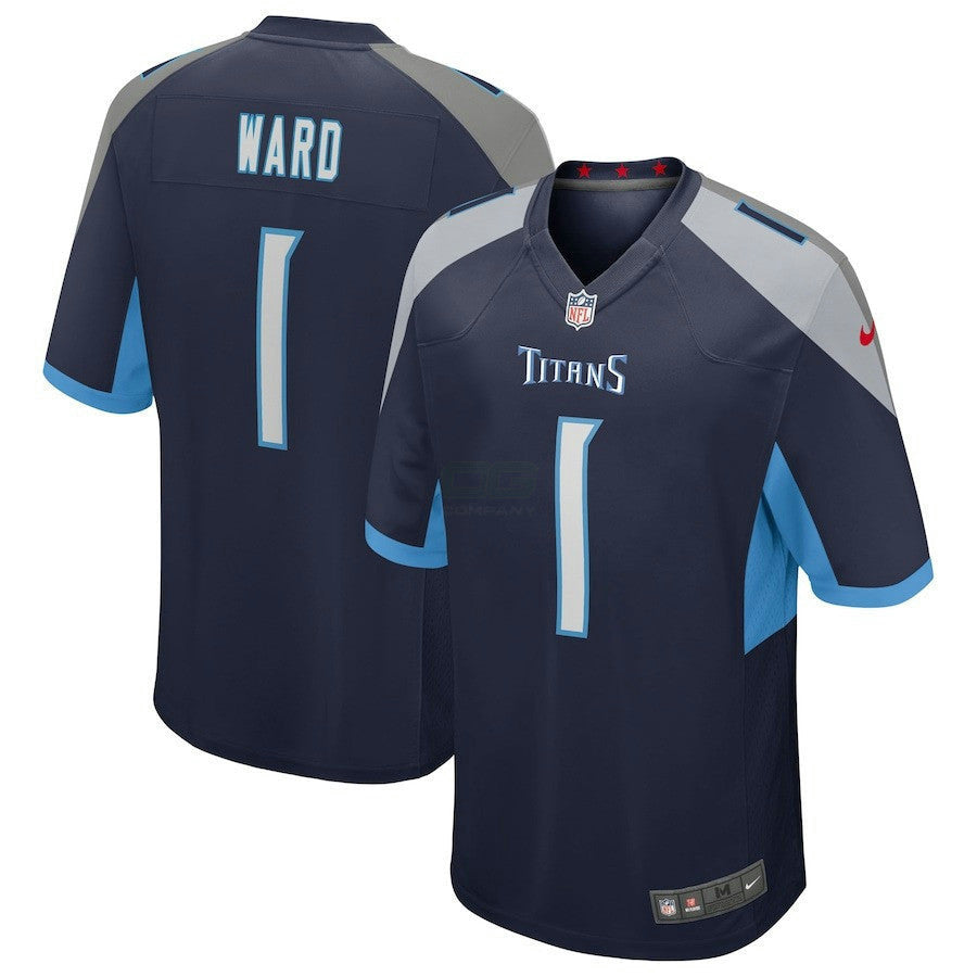 Camisa NFL Cameron Ward #1 Tennessee Navy Jersey - Cameron Ward