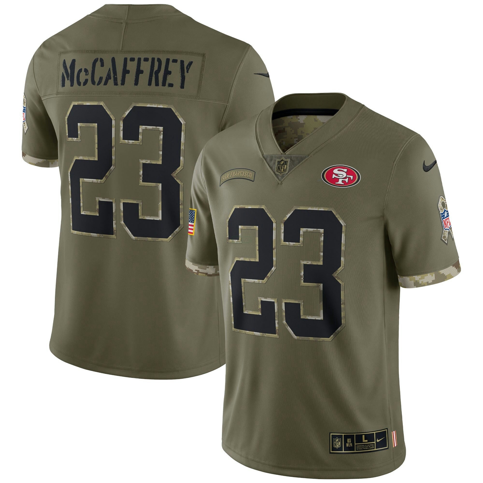 Camisa NFL Christian McCaffrey Salute To Service Jersey