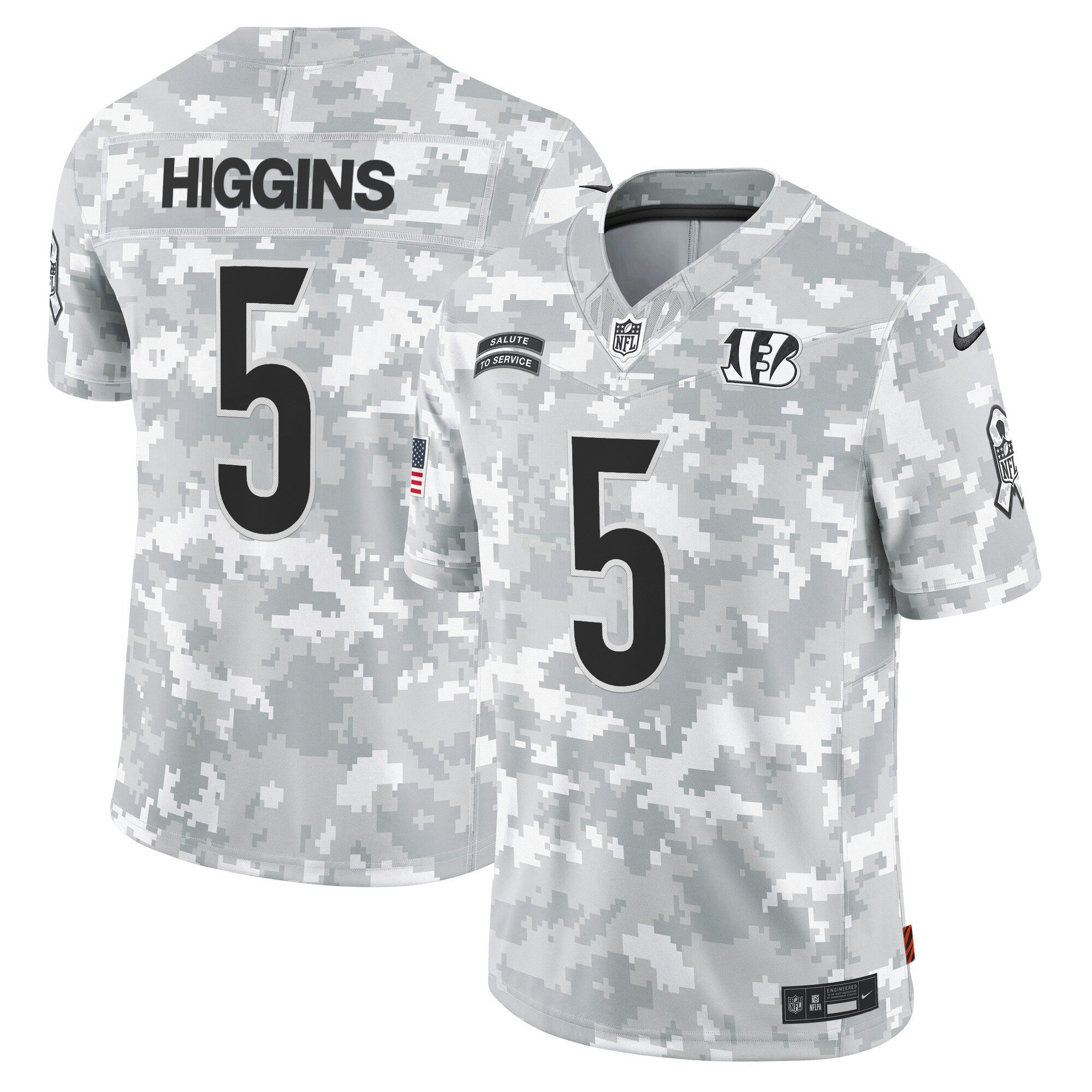Camisa NFL Cincinnati 2024 Salute to Service Vapor Limited Jersey – Arctic Camo