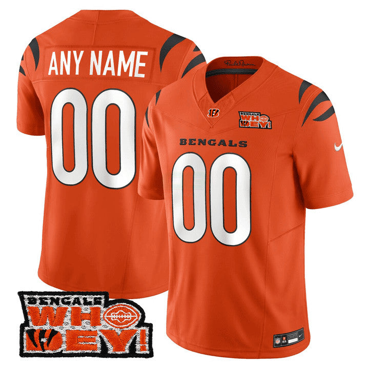 Camisa NFL Cincinnati Who Dey Patch Jersey