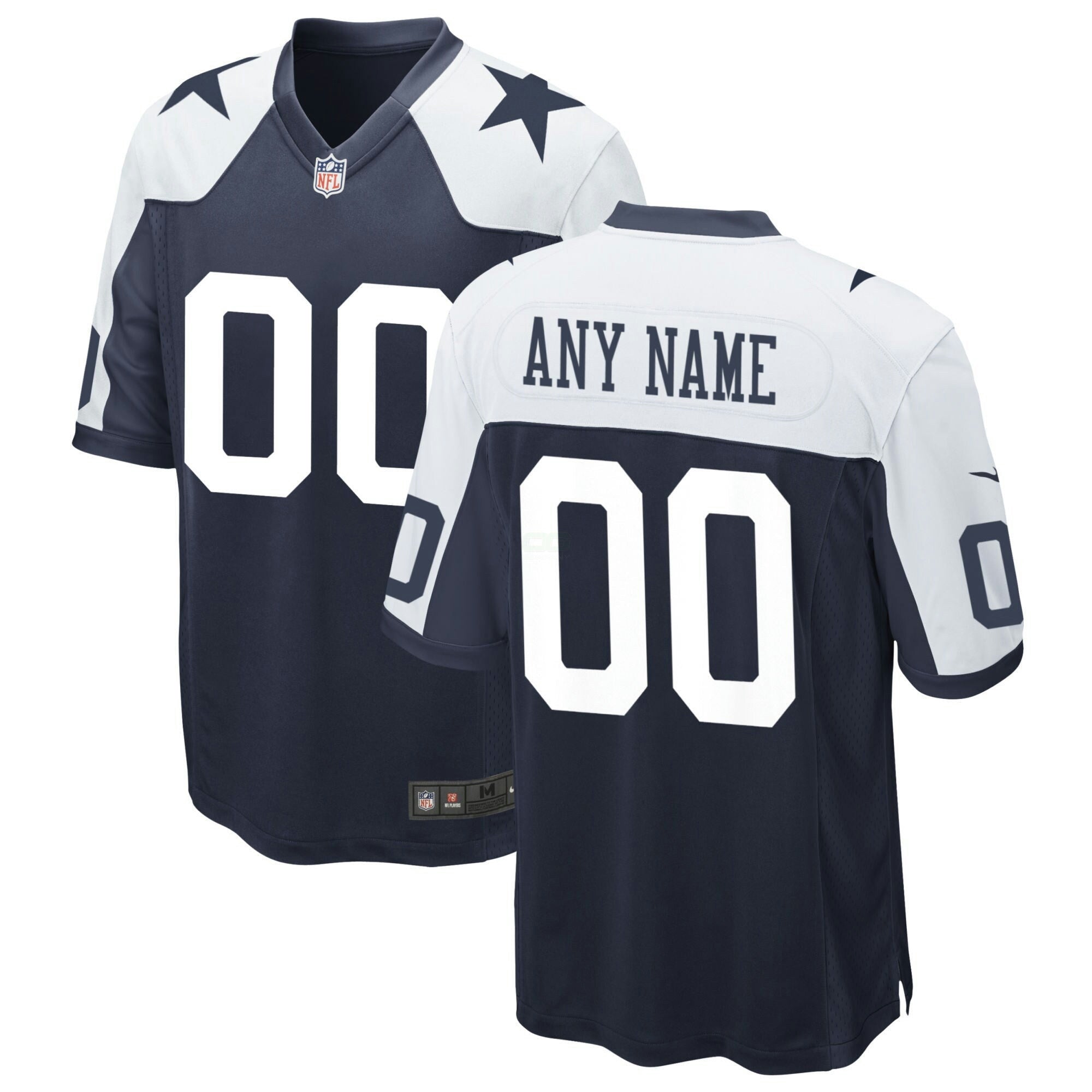 Camisa NFL Custom Name and Number Game – Stitched