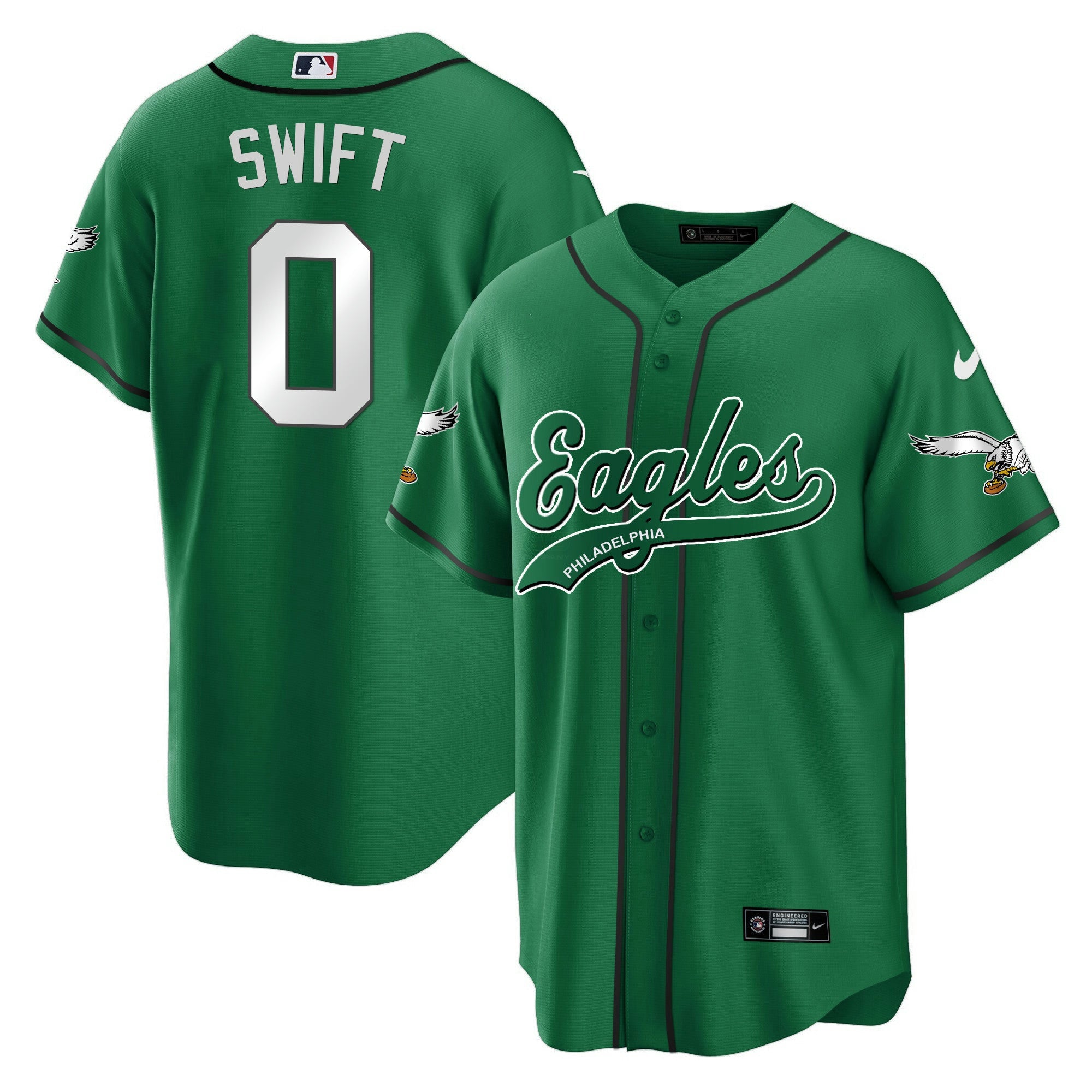 Camisa NFL D’Andre Swift Kelly Green Jersey