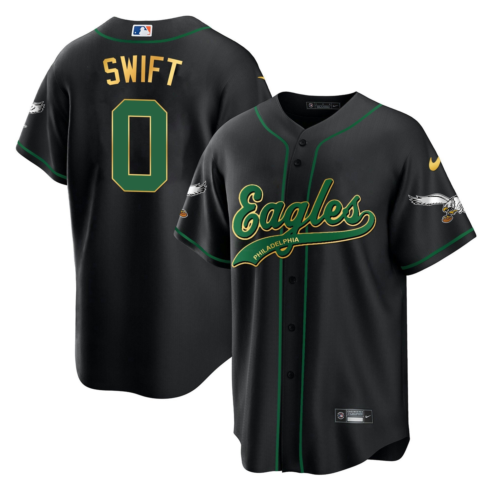 Camisa NFL D’Andre Swift Kelly Green Jersey