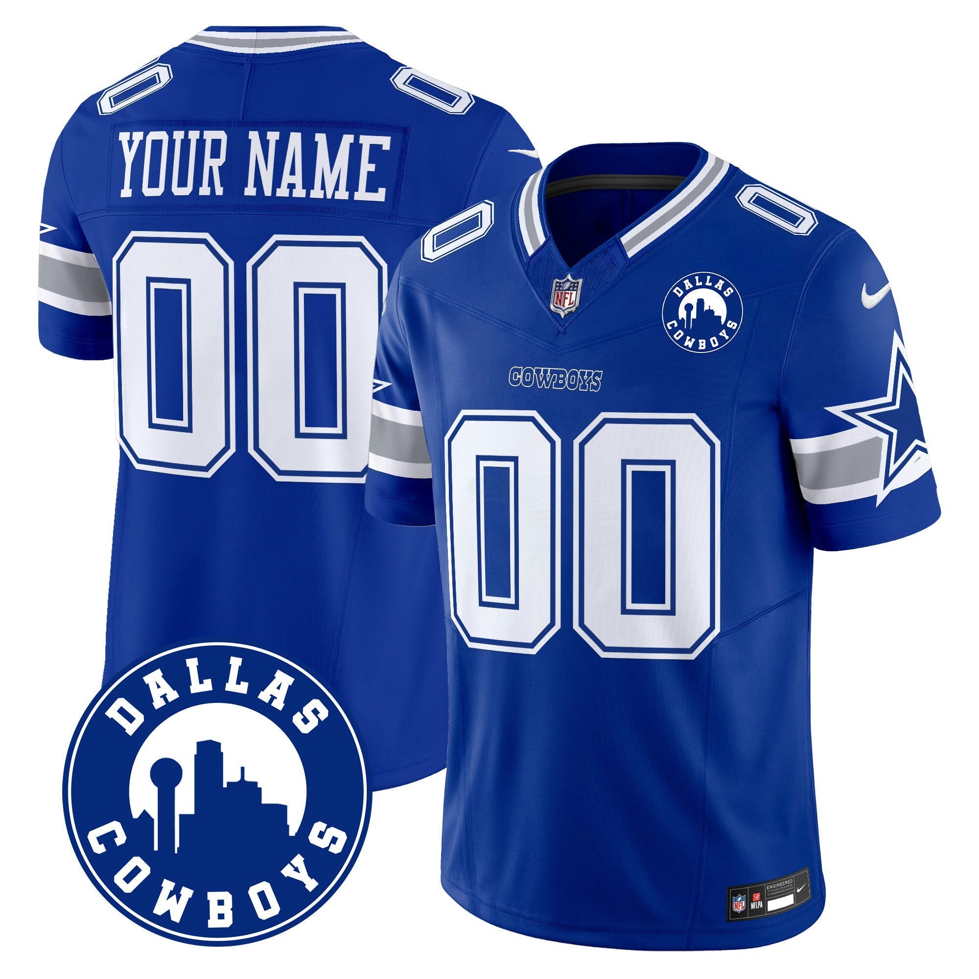 Camisa NFL “Dallas City” Patch Vapor Limited Jersey