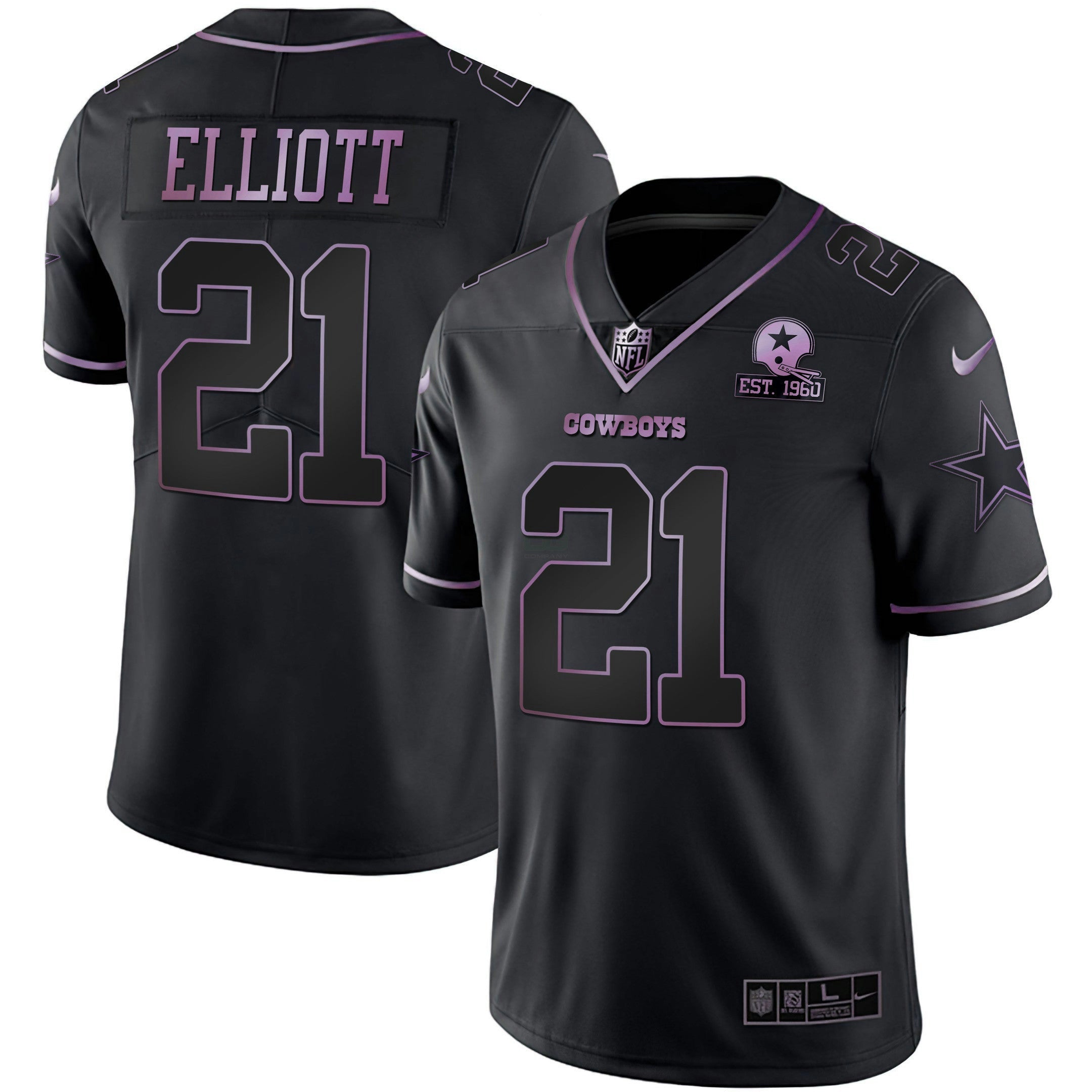 Camisa NFL Deep Purple Vapor Limited Est 1960 Patch