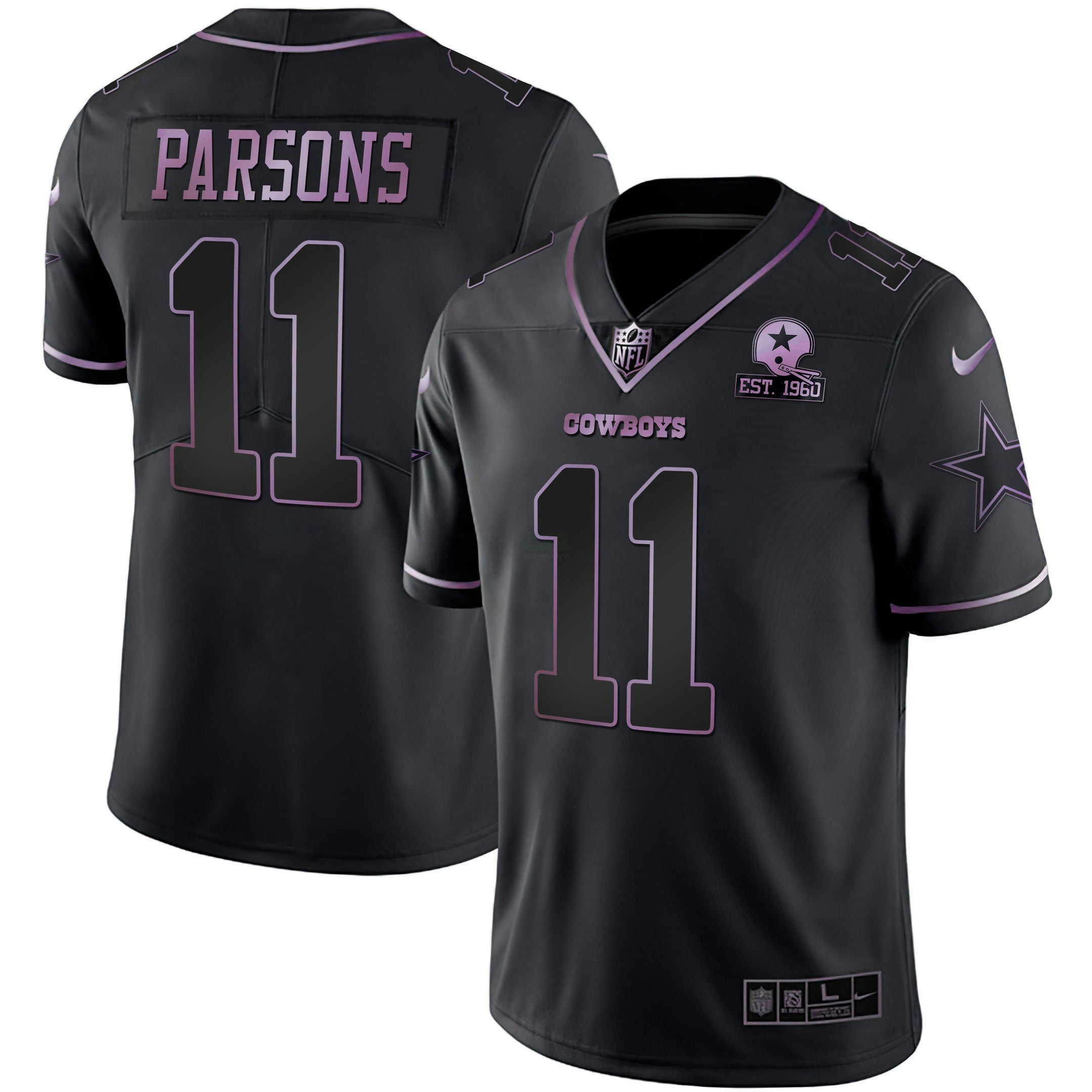 Camisa NFL Deep Purple Vapor Limited Est 1960 Patch