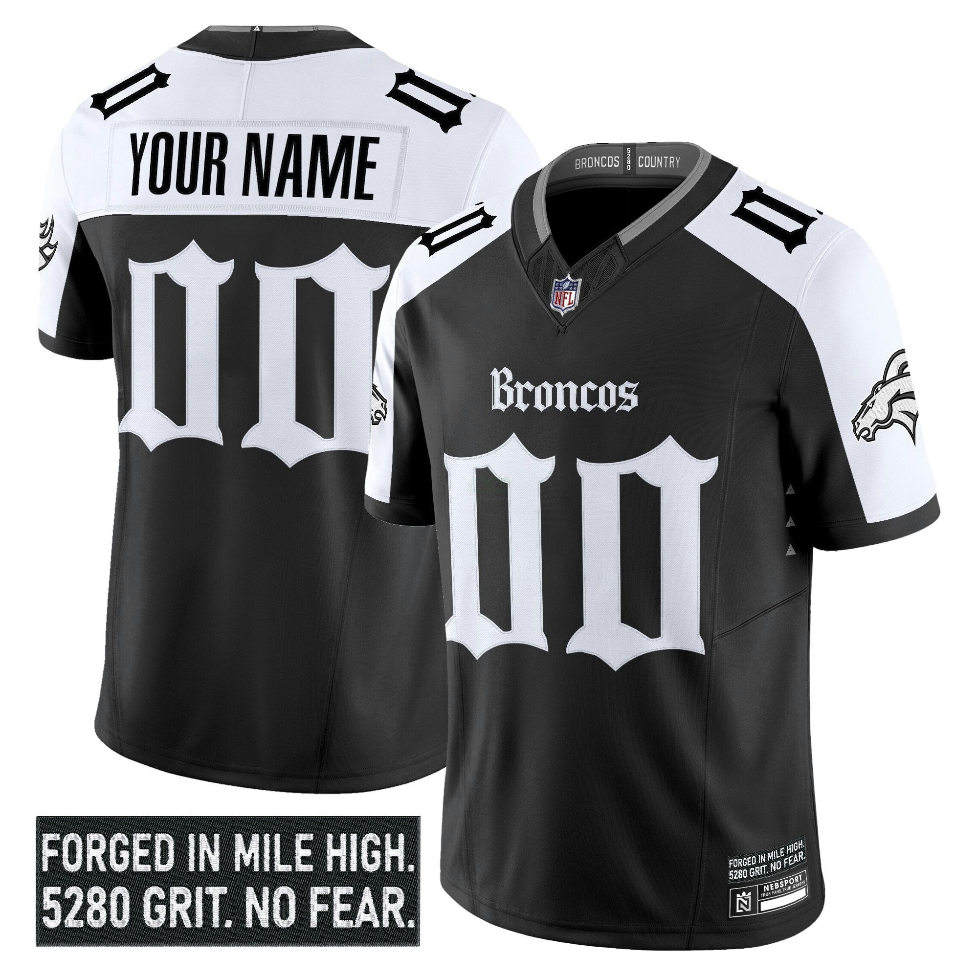Camisa NFL Denver ‘Gothic Mile High Shadows Edition’ Vapor Limited Jersey